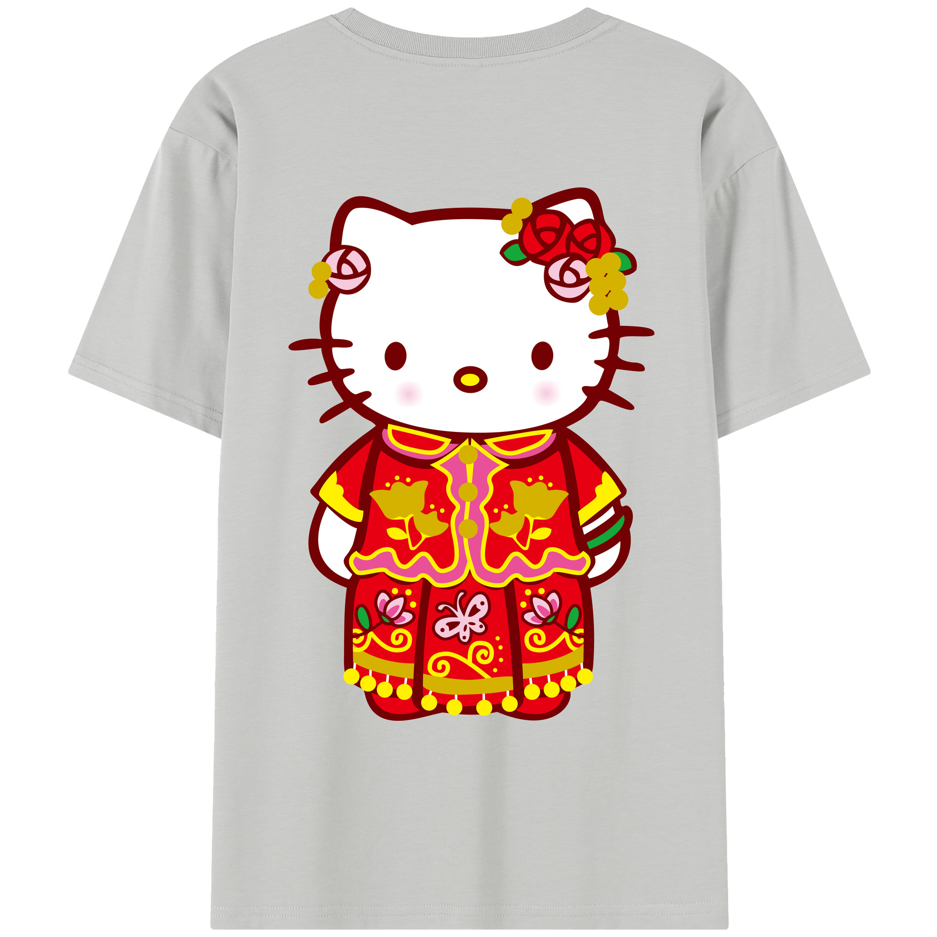 （画像用） Hello Kitty ハローキティ レディース半袖Tシャツ(バックプリント)