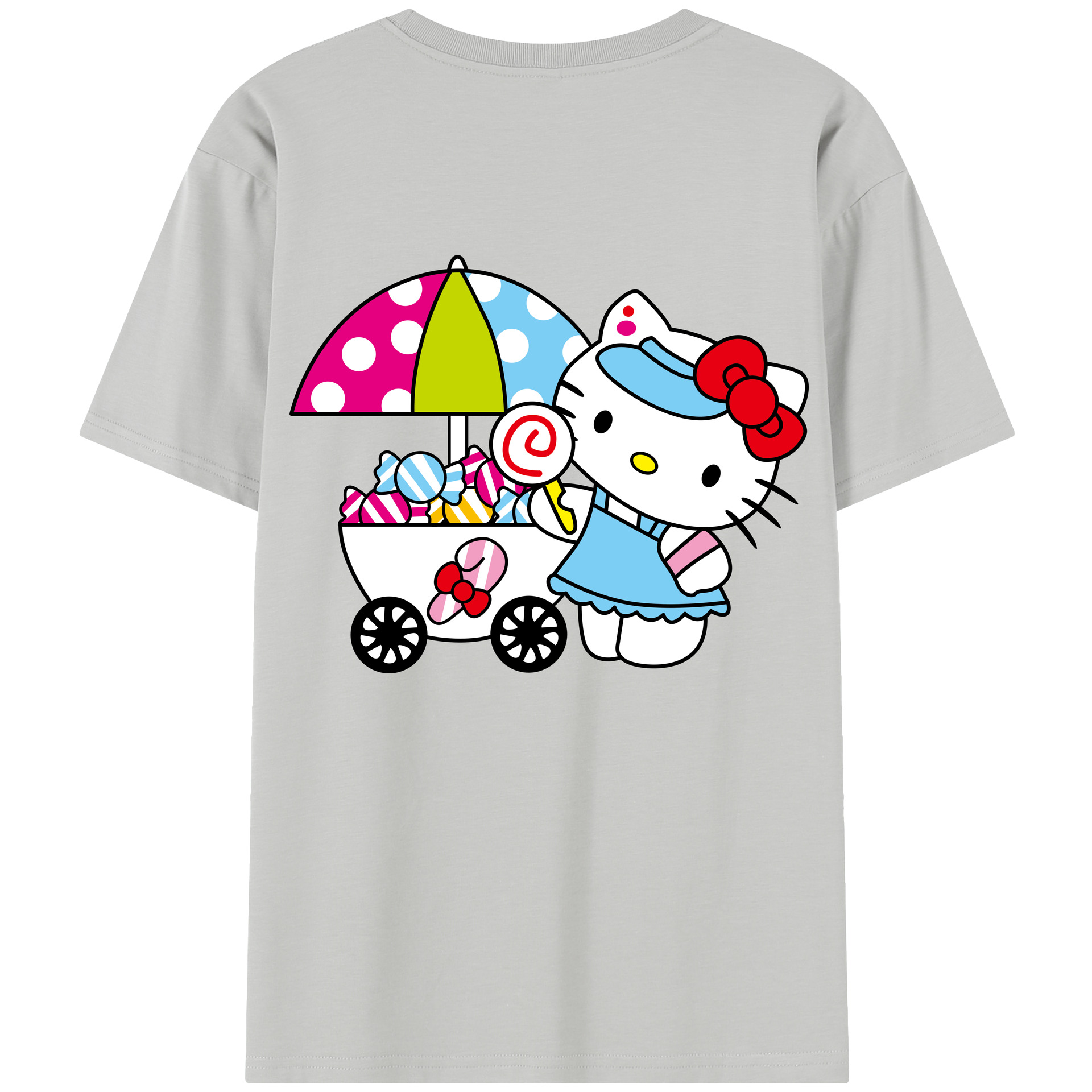 （画像用） Hello Kitty ハローキティ レディース半袖Tシャツ(バックプリント)
