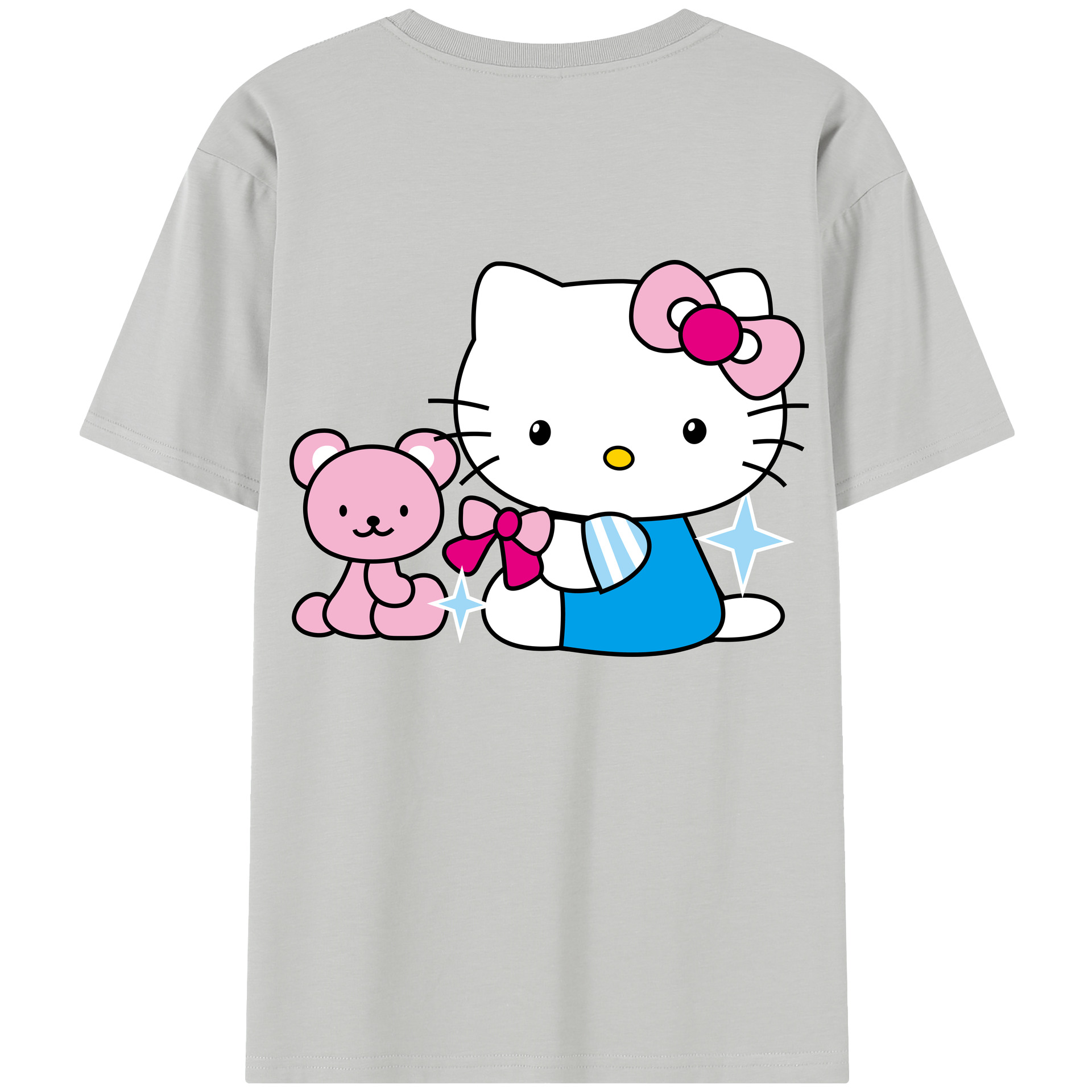 （画像用） Hello Kitty ハローキティ レディース半袖Tシャツ(バックプリント)