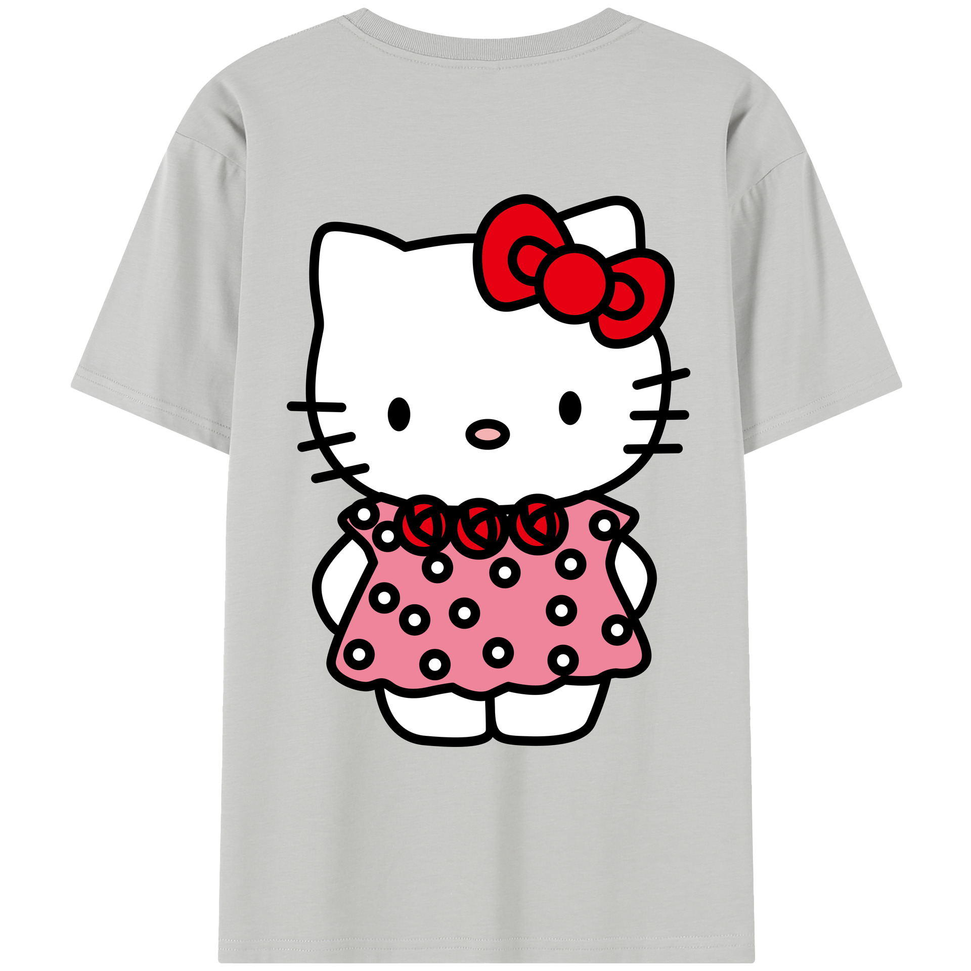 （画像用） Hello Kitty ハローキティ レディース半袖Tシャツ(バックプリント)