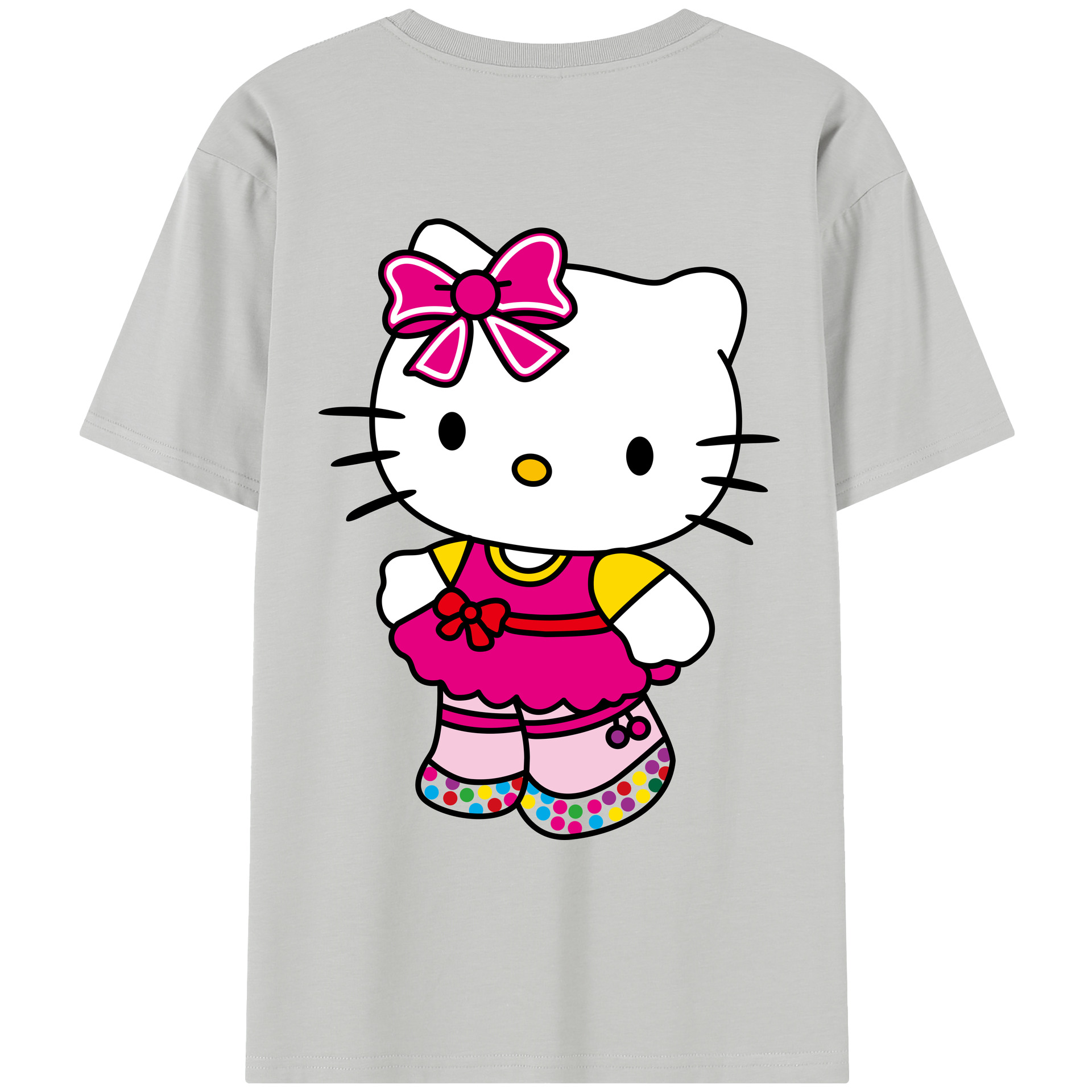 （画像用） Hello Kitty ハローキティ レディース半袖Tシャツ(バックプリント)