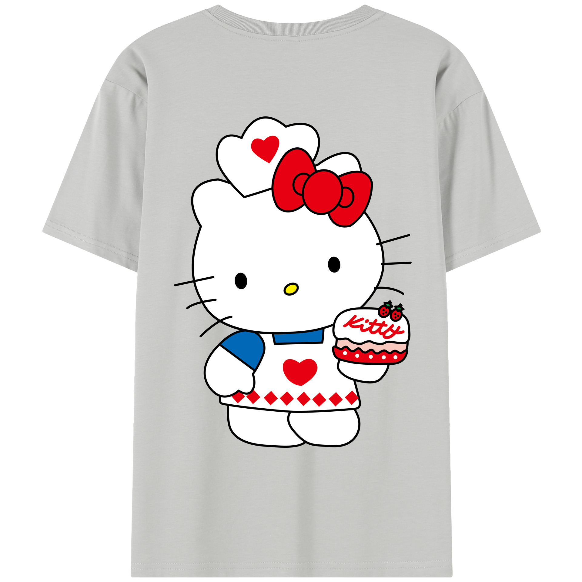 （画像用） Hello Kitty ハローキティ レディース半袖Tシャツ(バックプリント)