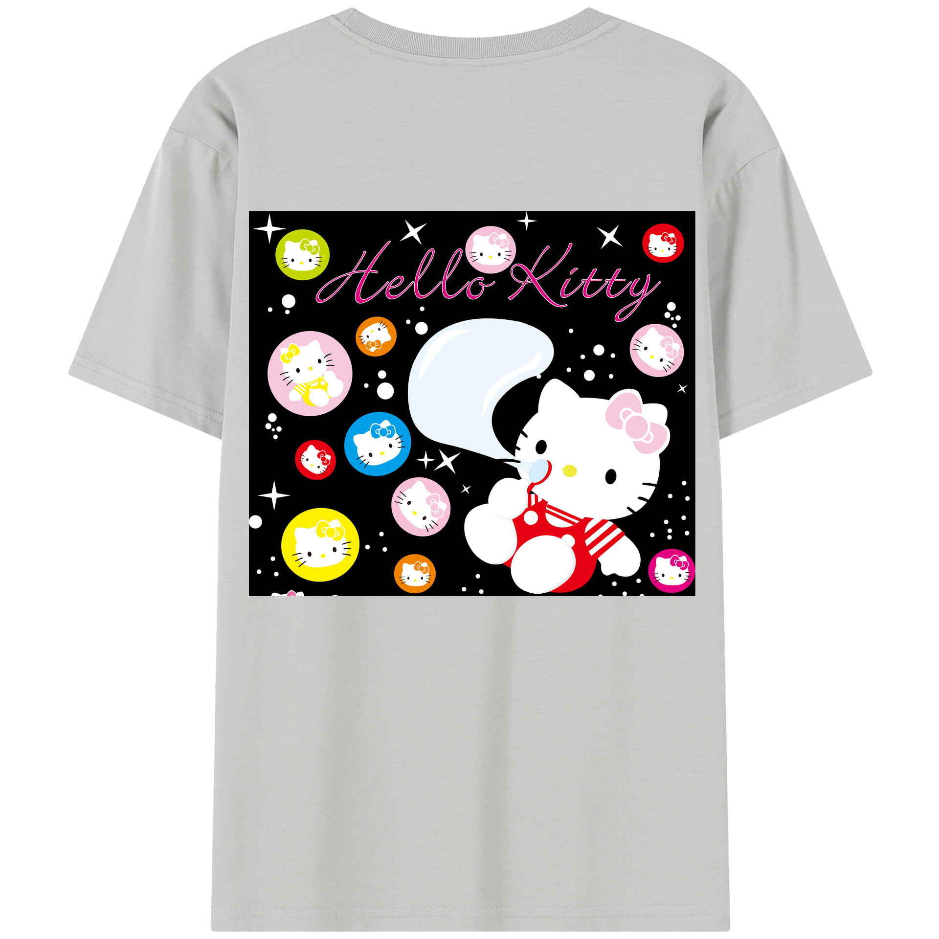 （画像用） Hello Kitty ハローキティ レディース半袖Tシャツ(バックプリント)
