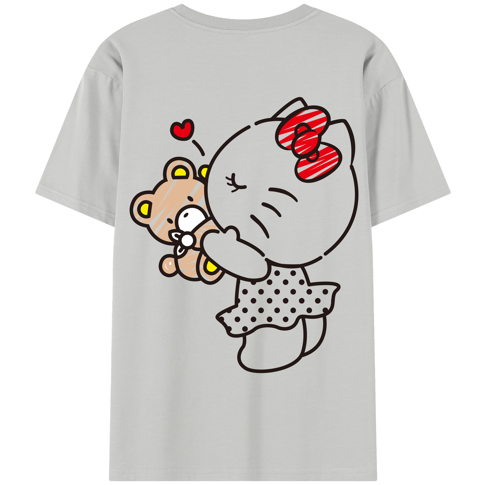（画像用） Hello Kitty ハローキティ レディース半袖Tシャツ(バックプリント)