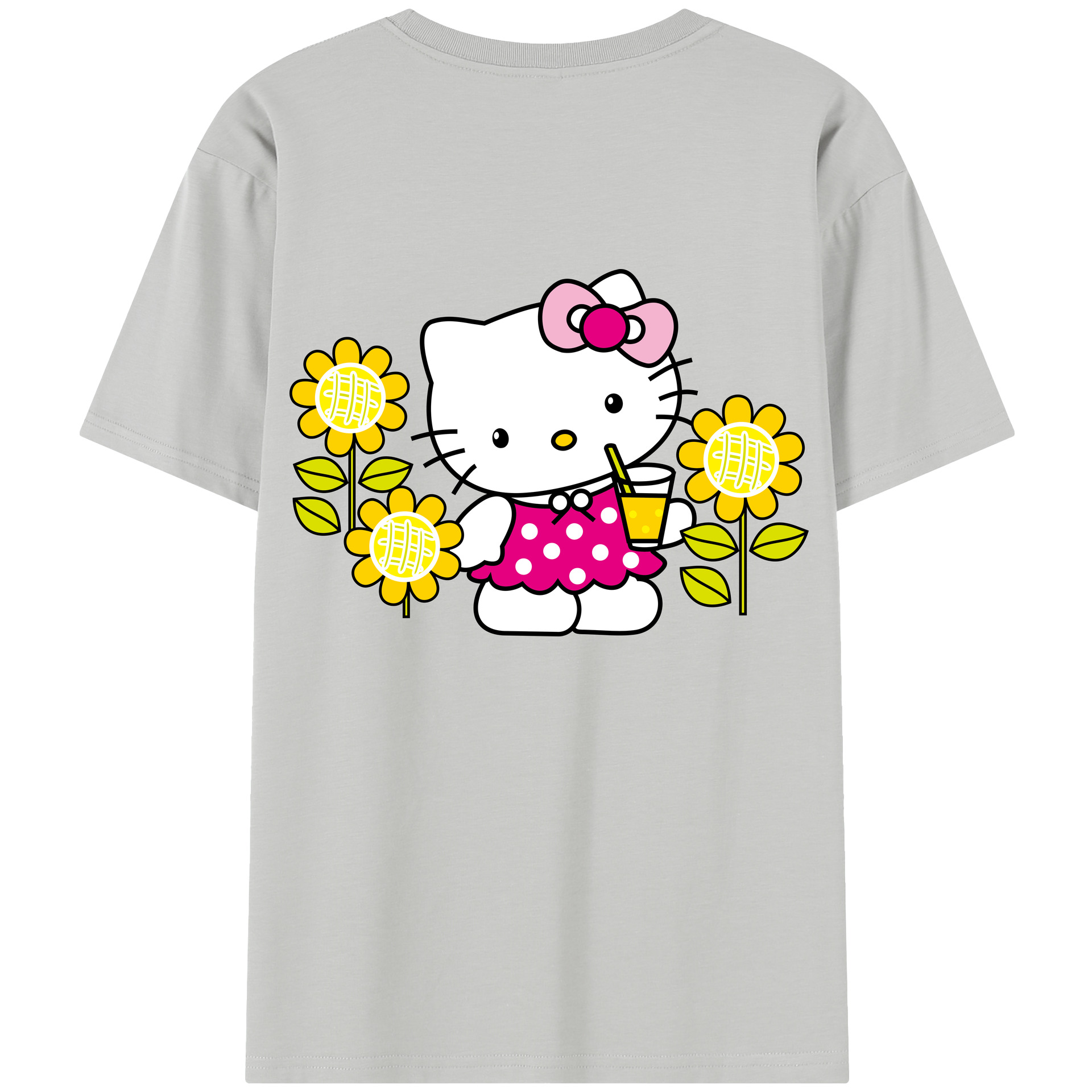（画像用） Hello Kitty ハローキティ レディース半袖Tシャツ(バックプリント)