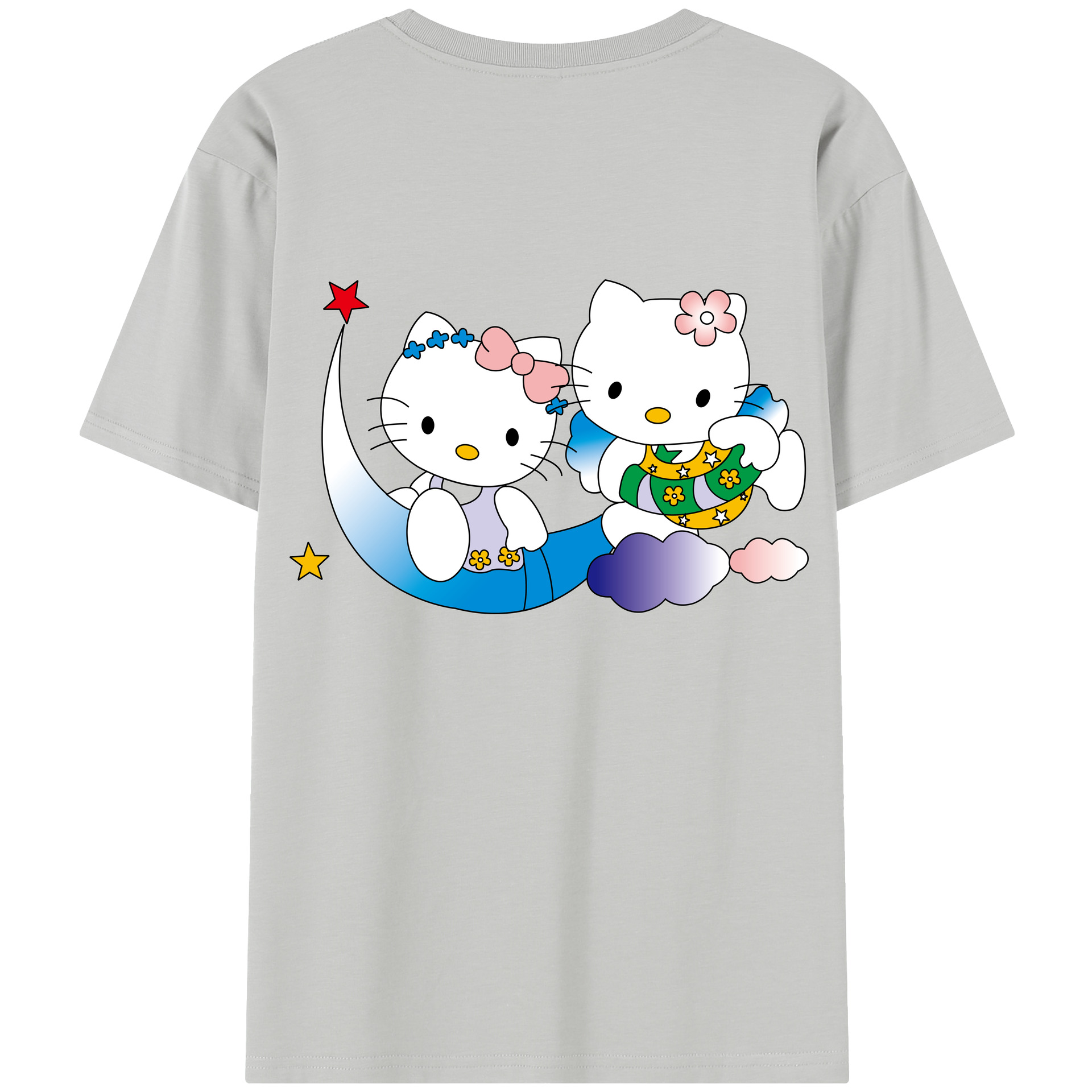 （画像用） Hello Kitty ハローキティ レディース半袖Tシャツ(バックプリント)