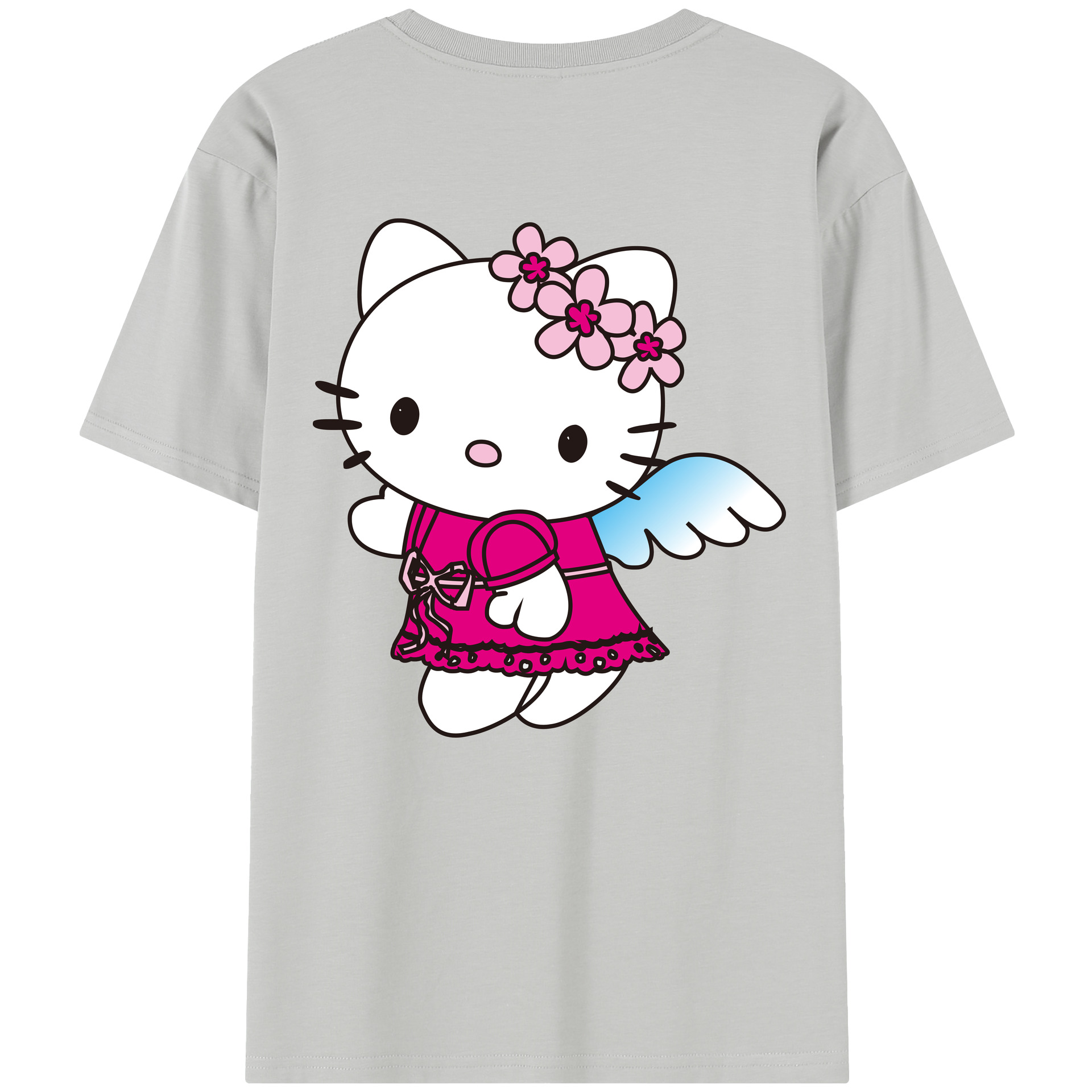（画像用） Hello Kitty ハローキティ レディース半袖Tシャツ(バックプリント)