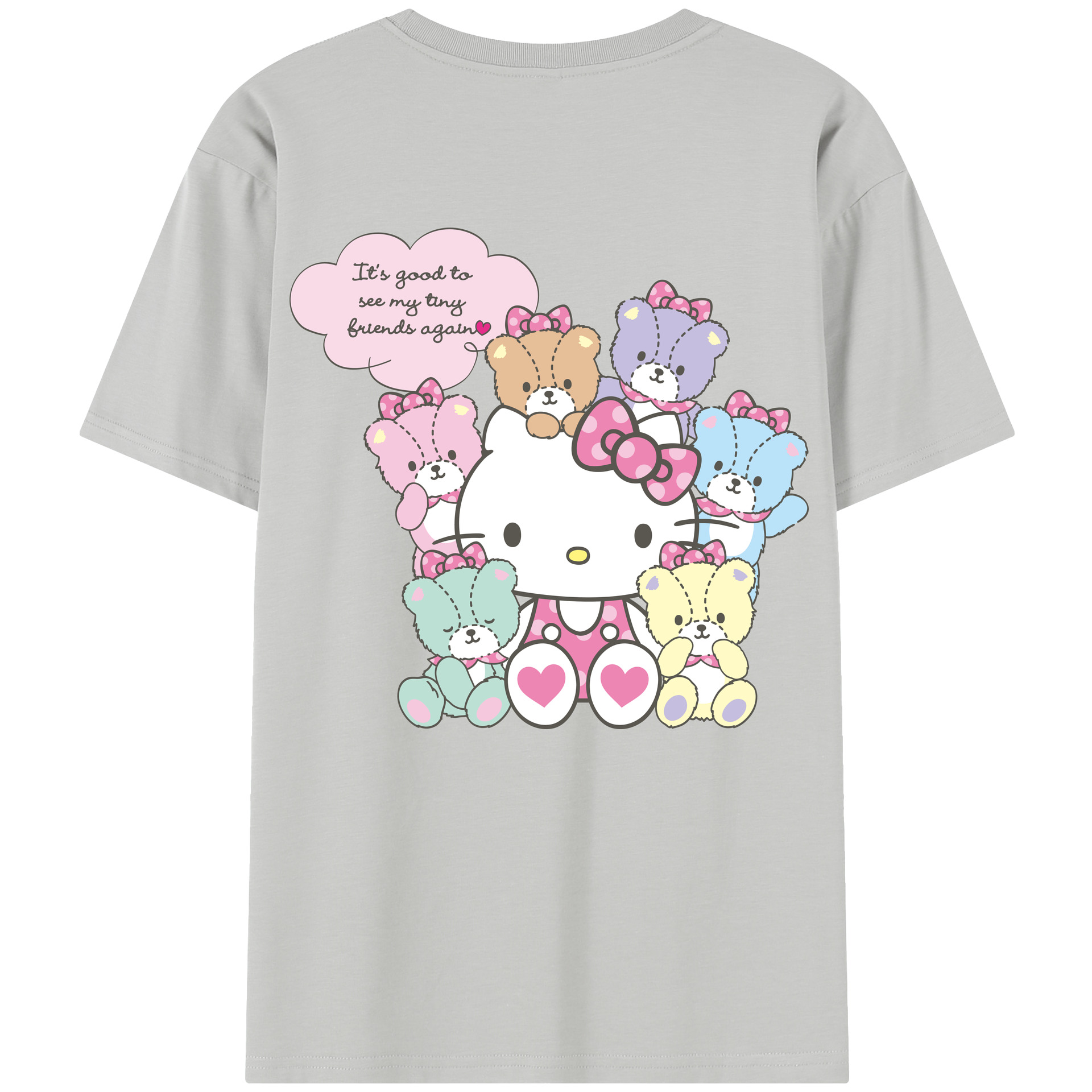 （画像用） Hello Kitty ハローキティ レディース半袖Tシャツ(バックプリント)