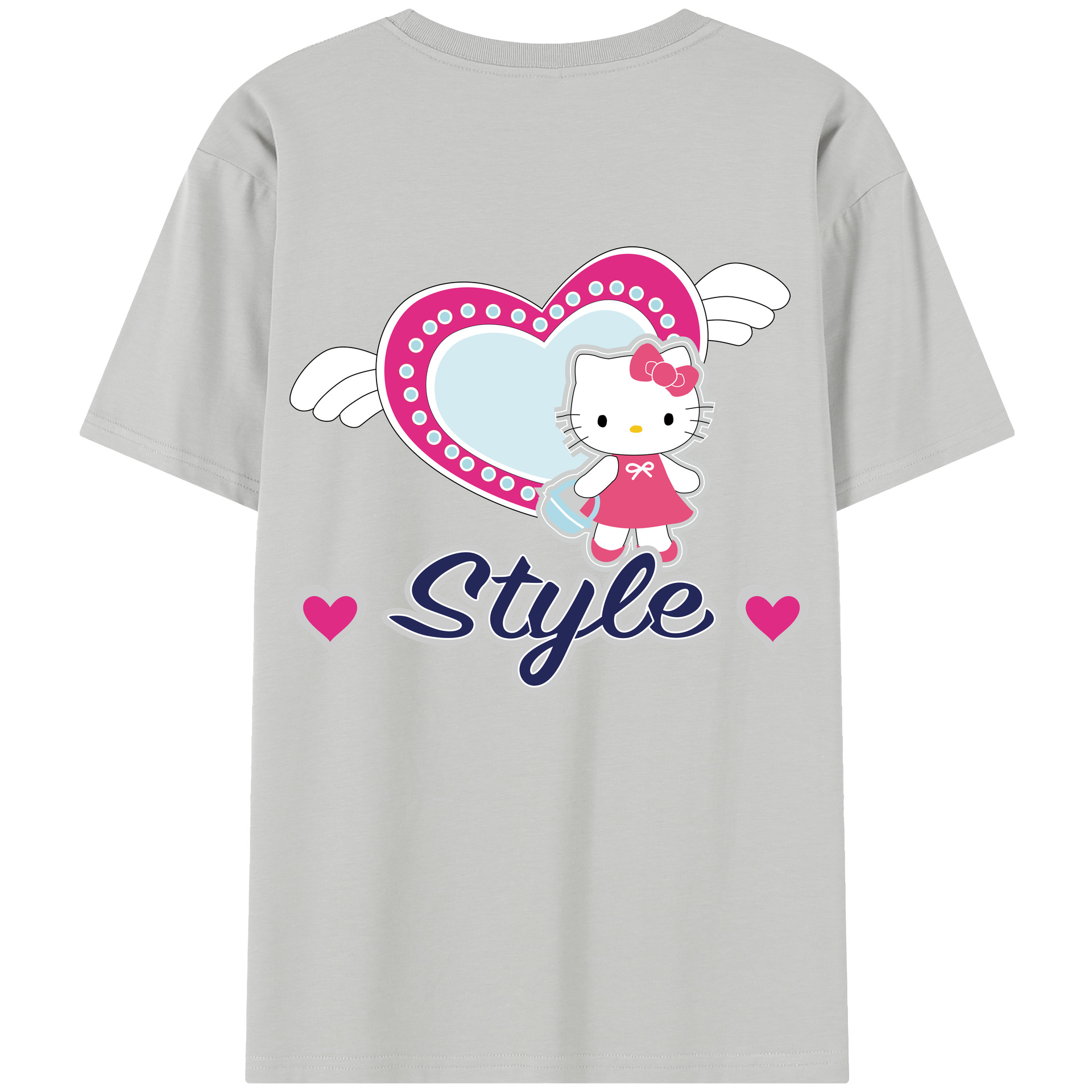 （画像用） Hello Kitty ハローキティ レディース半袖Tシャツ(バックプリント)
