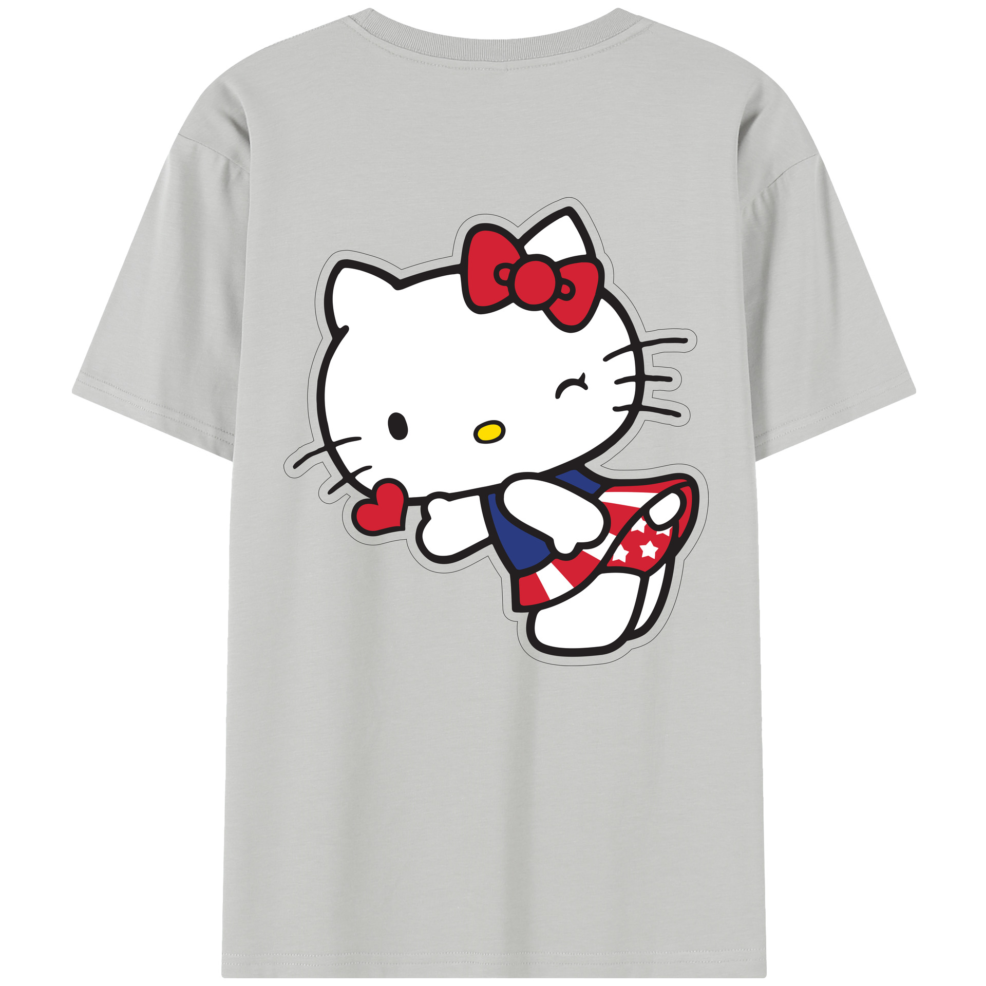 （画像用） Hello Kitty ハローキティ レディース半袖Tシャツ(バックプリント)