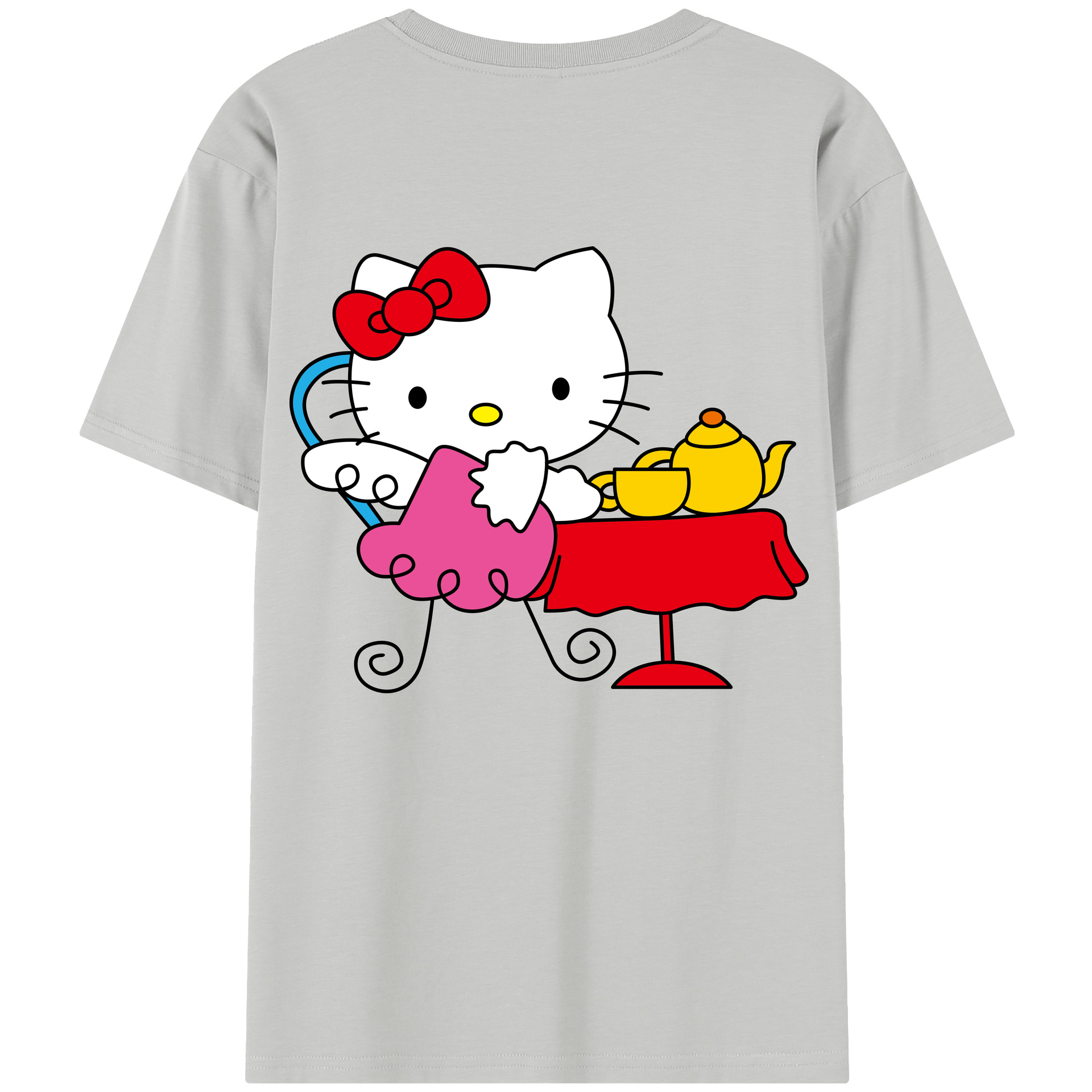 （画像用） Hello Kitty ハローキティ レディース半袖Tシャツ(バックプリント)