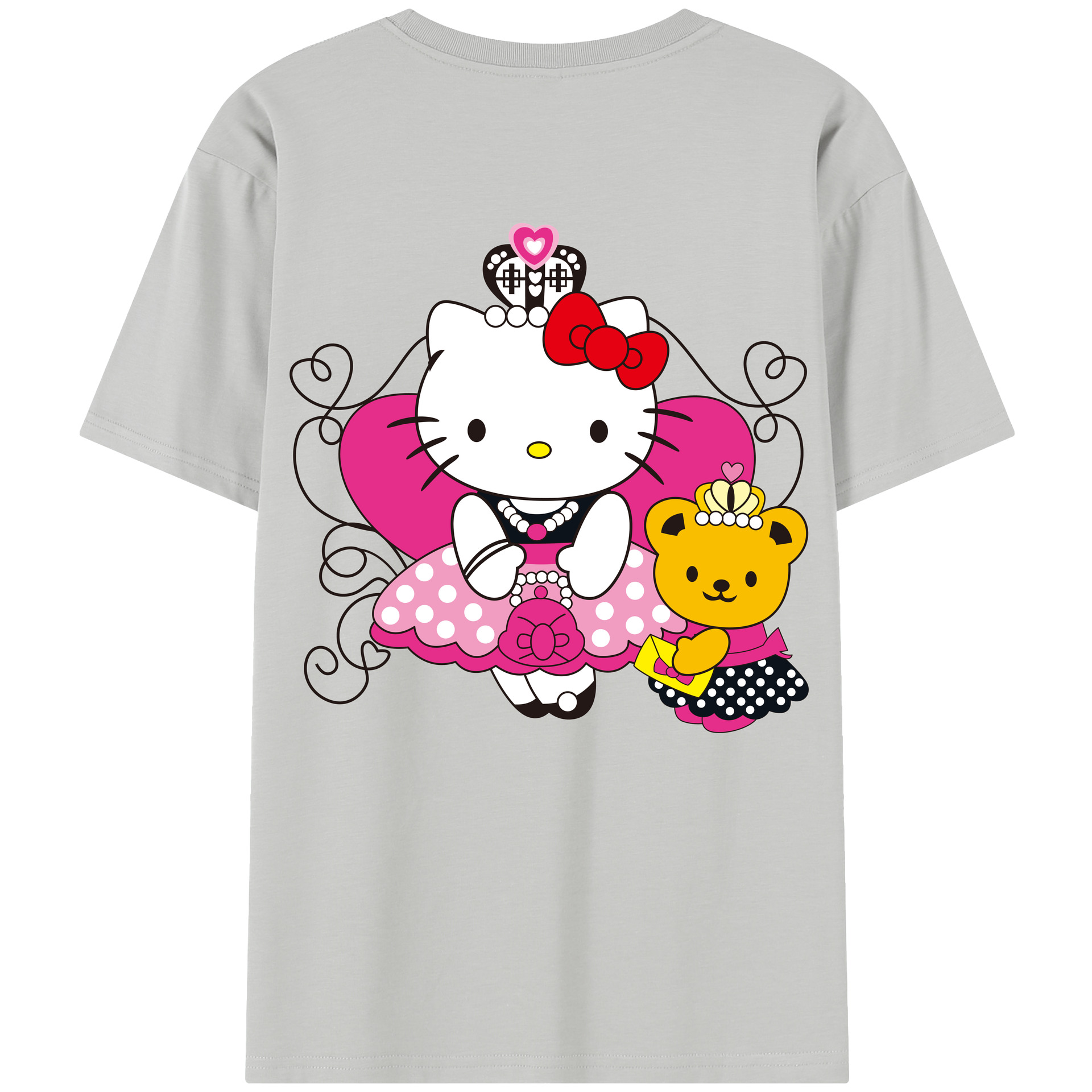 （画像用） Hello Kitty ハローキティ レディース半袖Tシャツ(バックプリント)