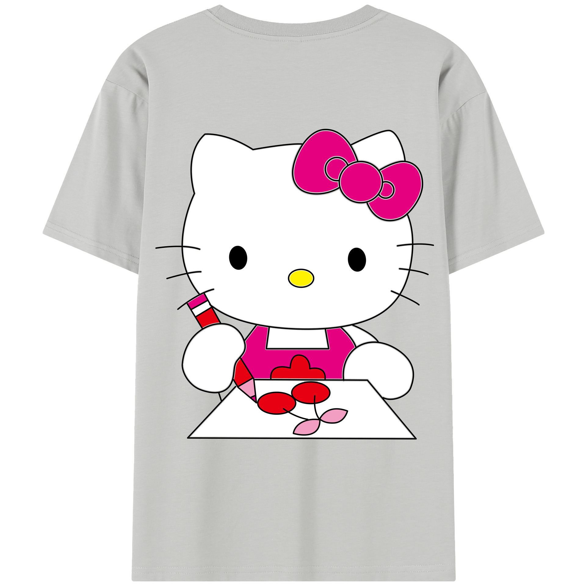 （画像用） Hello Kitty ハローキティ レディース半袖Tシャツ(バックプリント)
