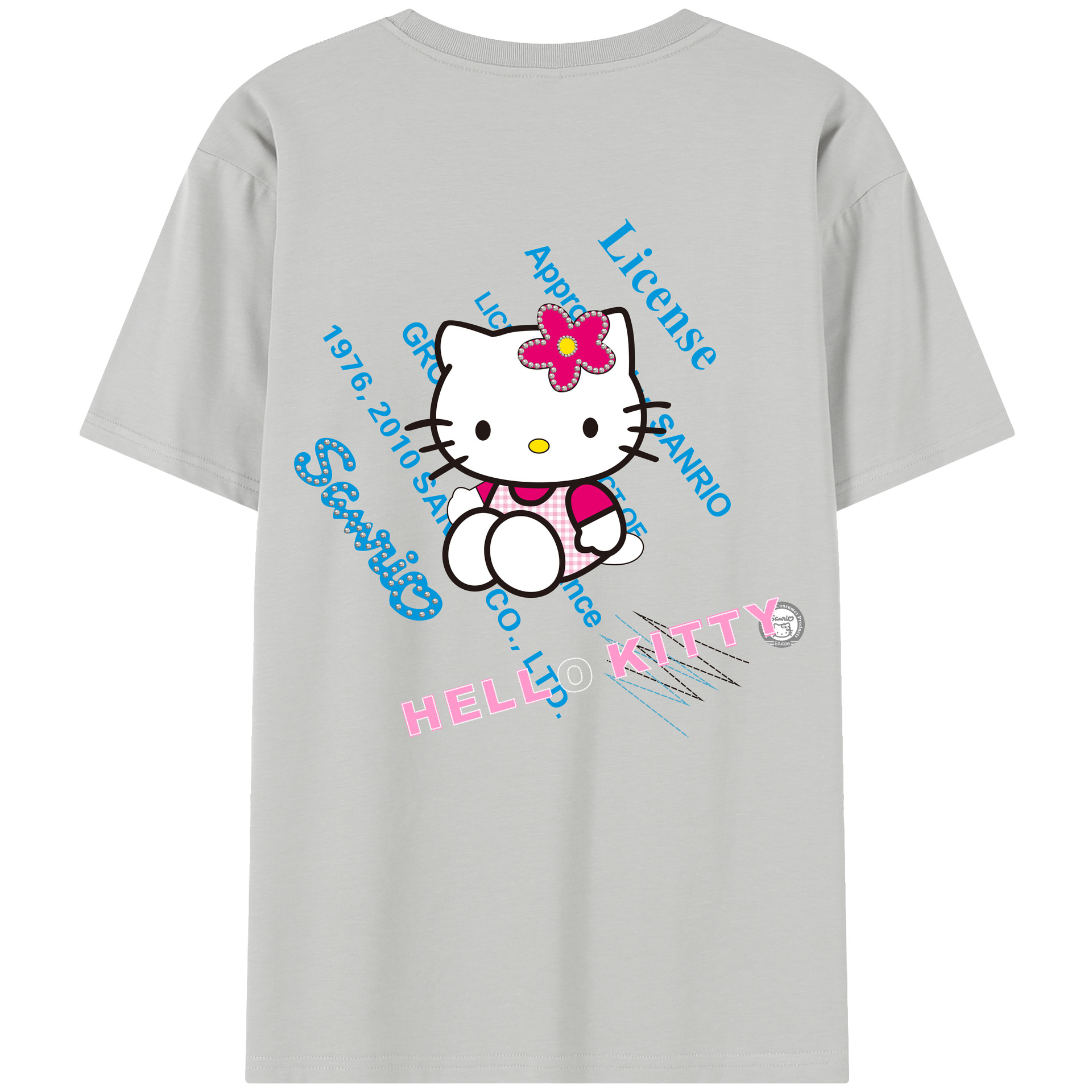 （画像用） Hello Kitty ハローキティ レディース半袖Tシャツ(バックプリント)