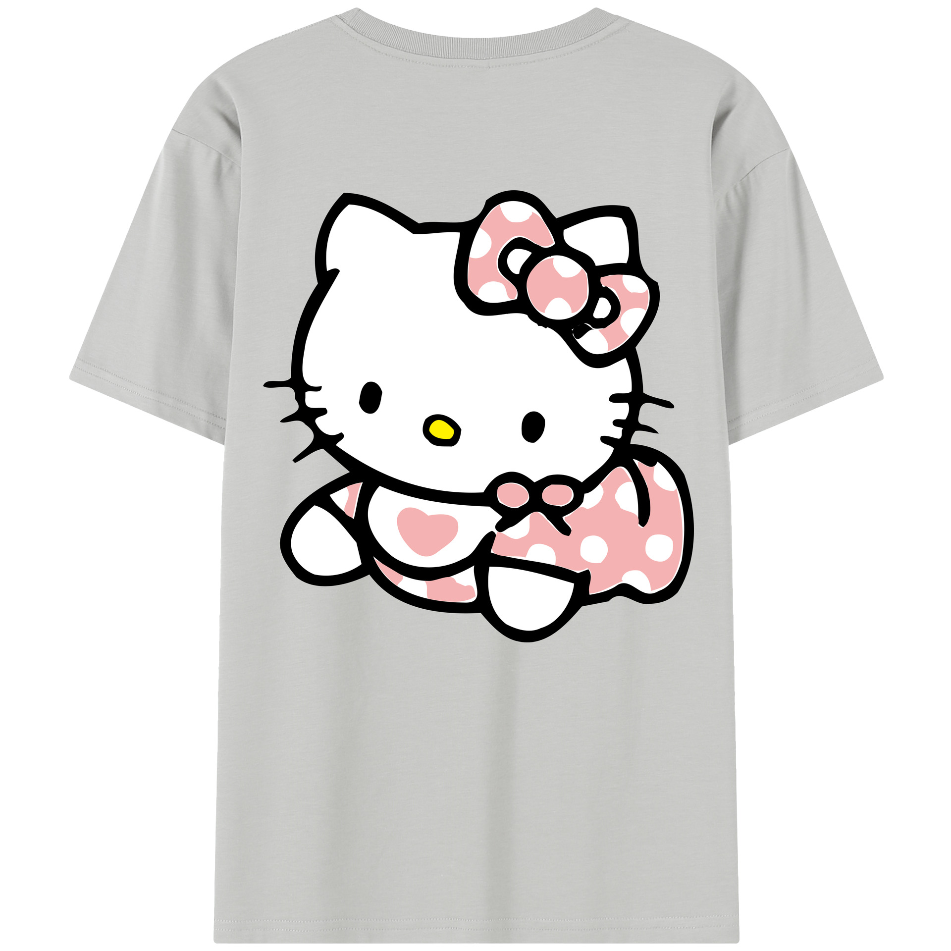 （画像用） Hello Kitty ハローキティ レディース半袖Tシャツ(バックプリント)