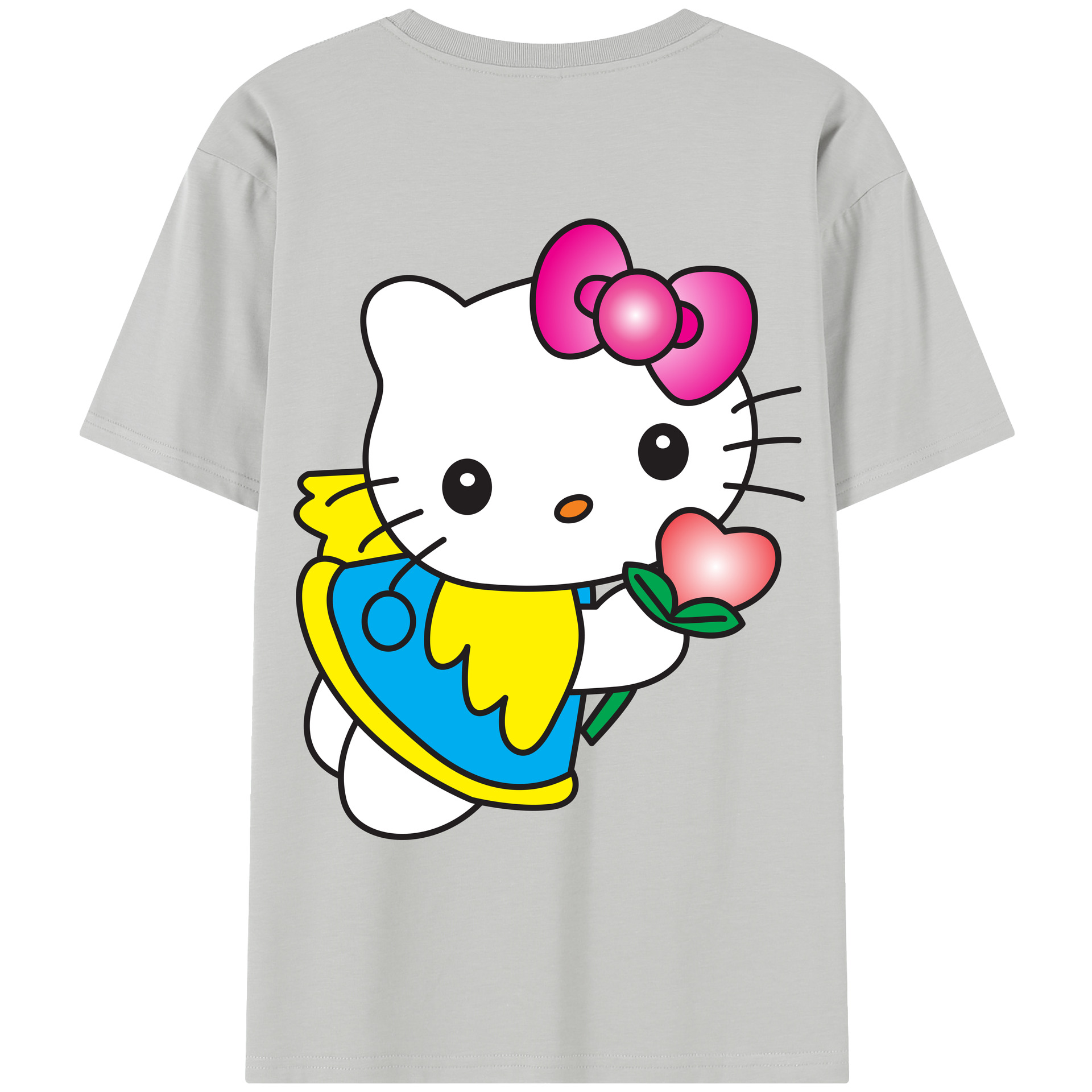 （画像用） Hello Kitty ハローキティ レディース半袖Tシャツ(バックプリント)