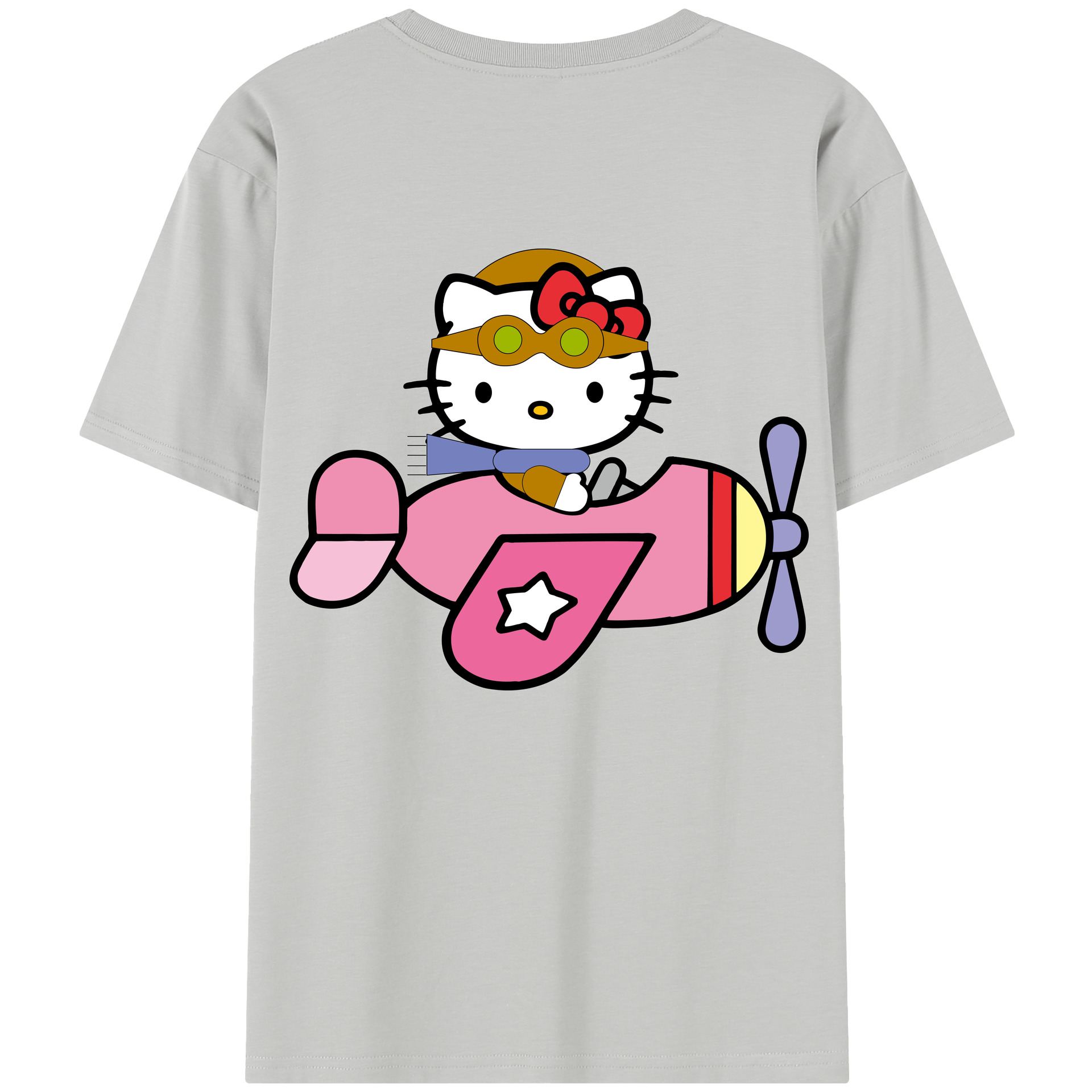 （画像用） Hello Kitty ハローキティ レディース半袖Tシャツ(バックプリント)