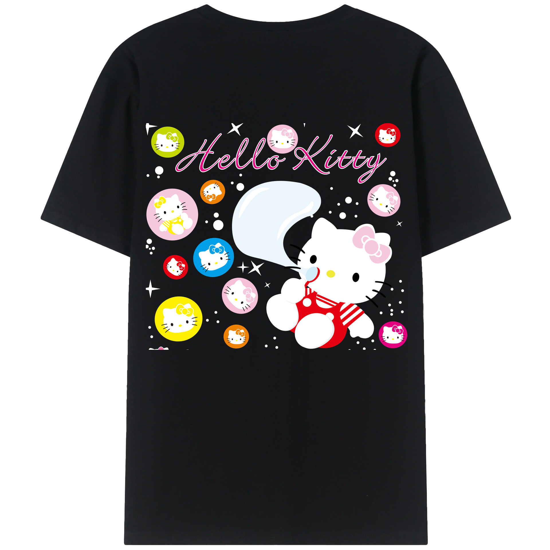 （画像用） Hello Kitty ハローキティ レディース半袖Tシャツ(バックプリント)