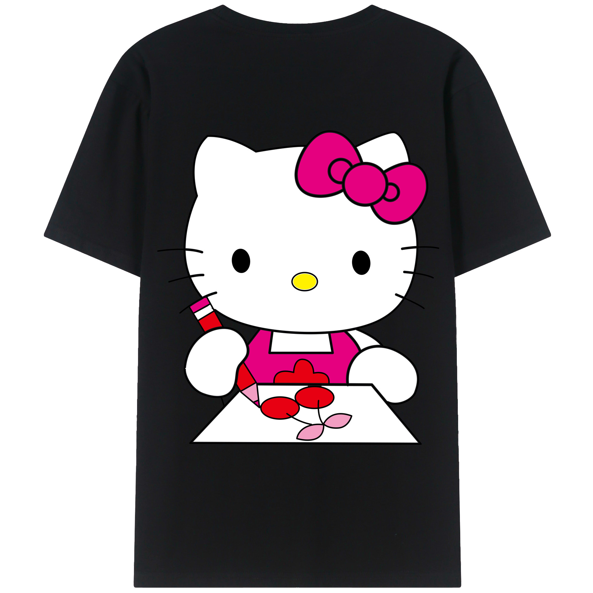 （画像用） Hello Kitty ハローキティ レディース半袖Tシャツ(バックプリント)