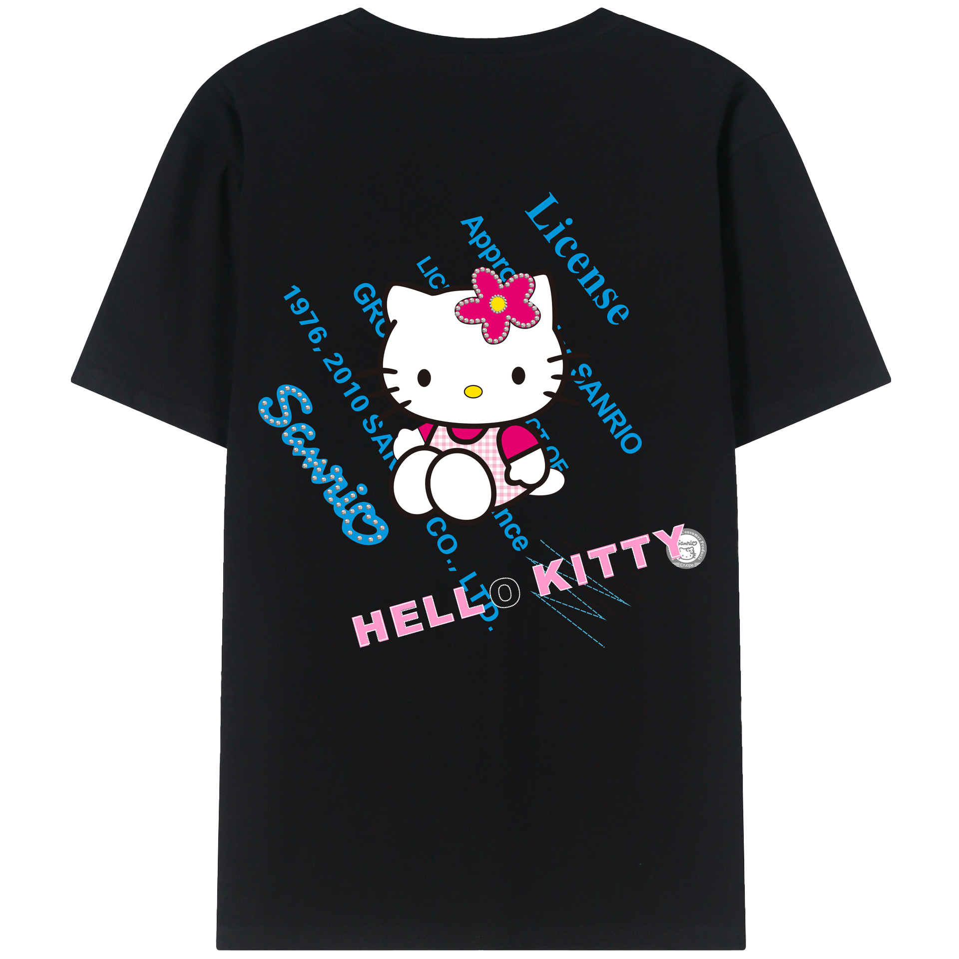 （画像用） Hello Kitty ハローキティ レディース半袖Tシャツ(バックプリント)