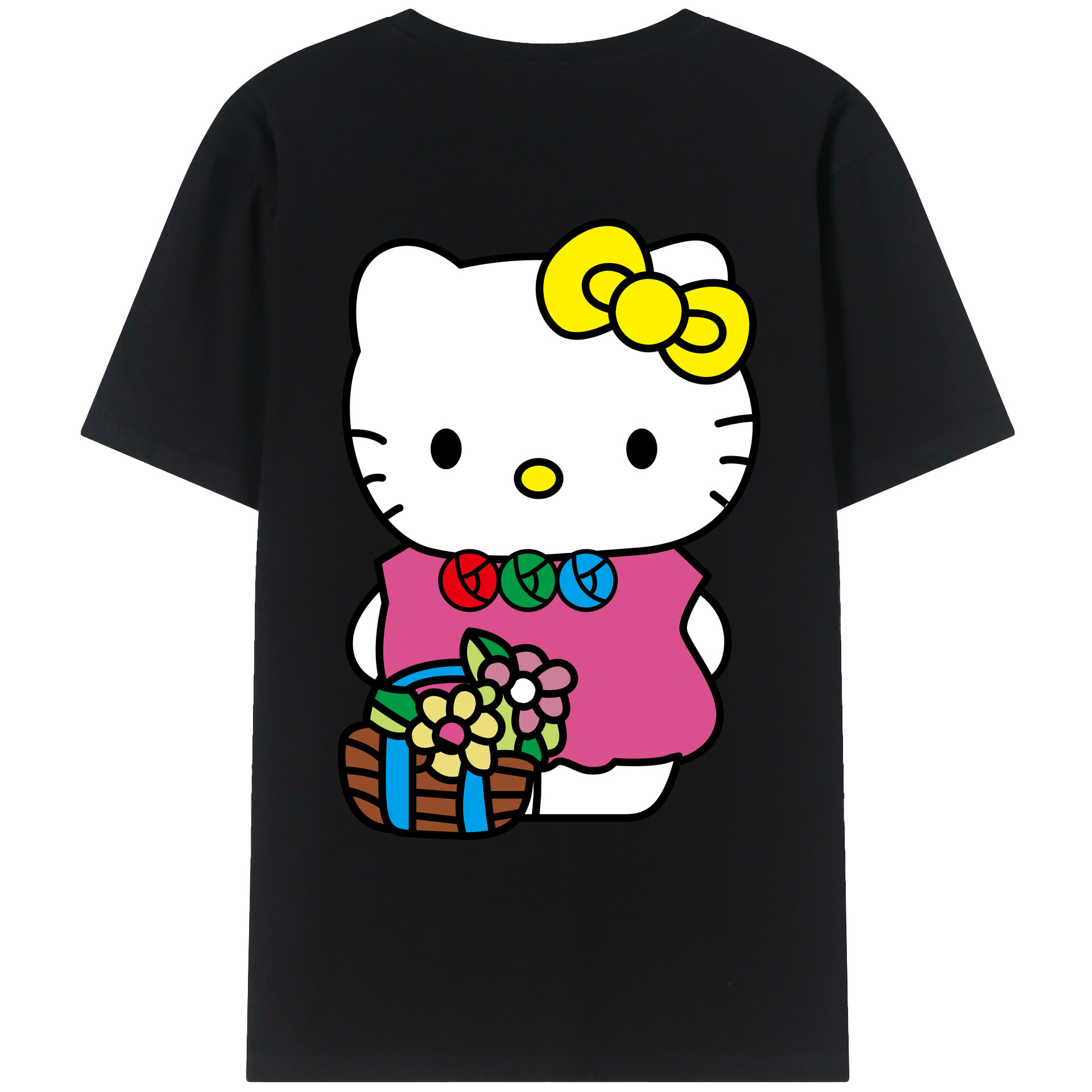 （画像用） Hello Kitty ハローキティ レディース半袖Tシャツ(バックプリント)