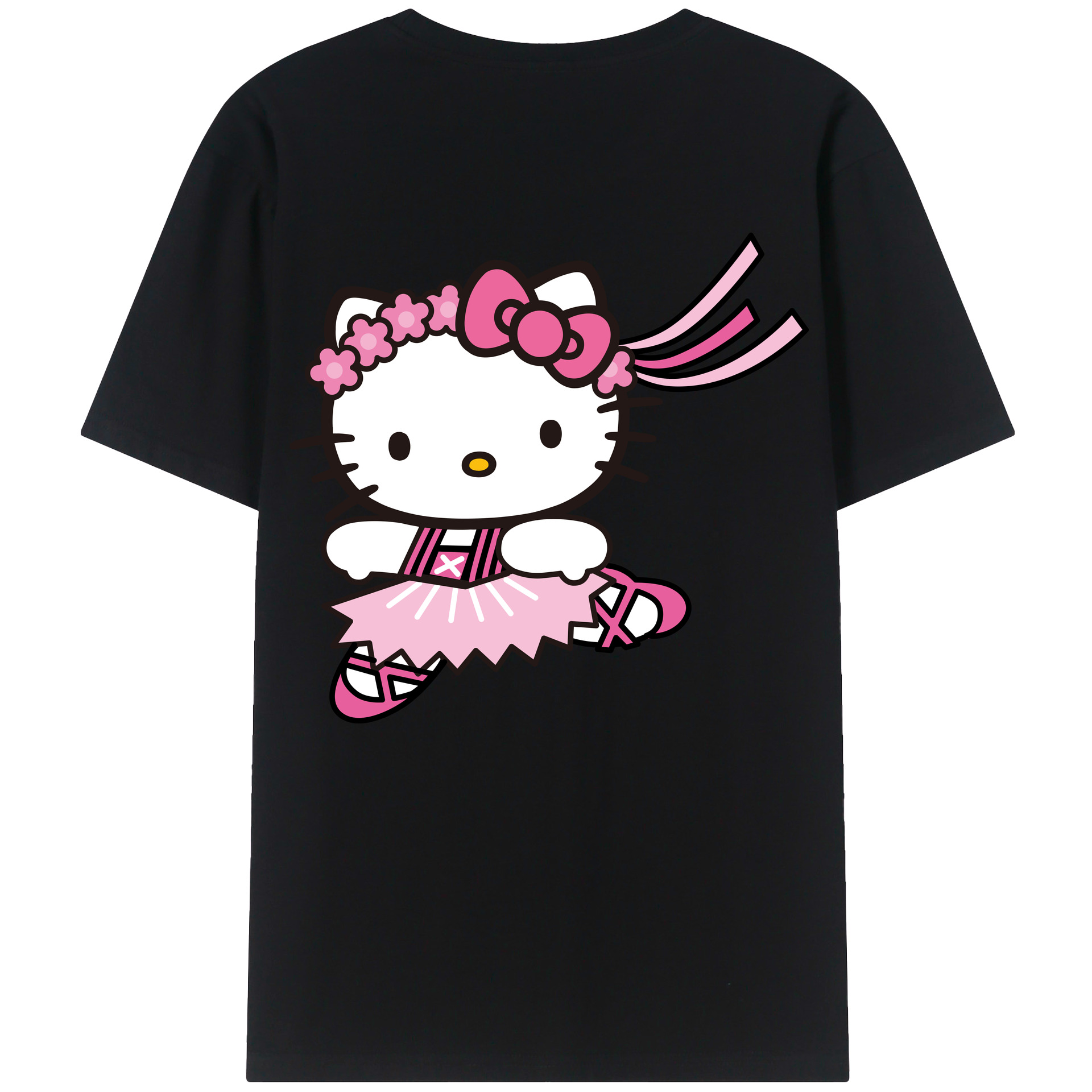 （画像用） Hello Kitty ハローキティ レディース半袖Tシャツ(バックプリント)