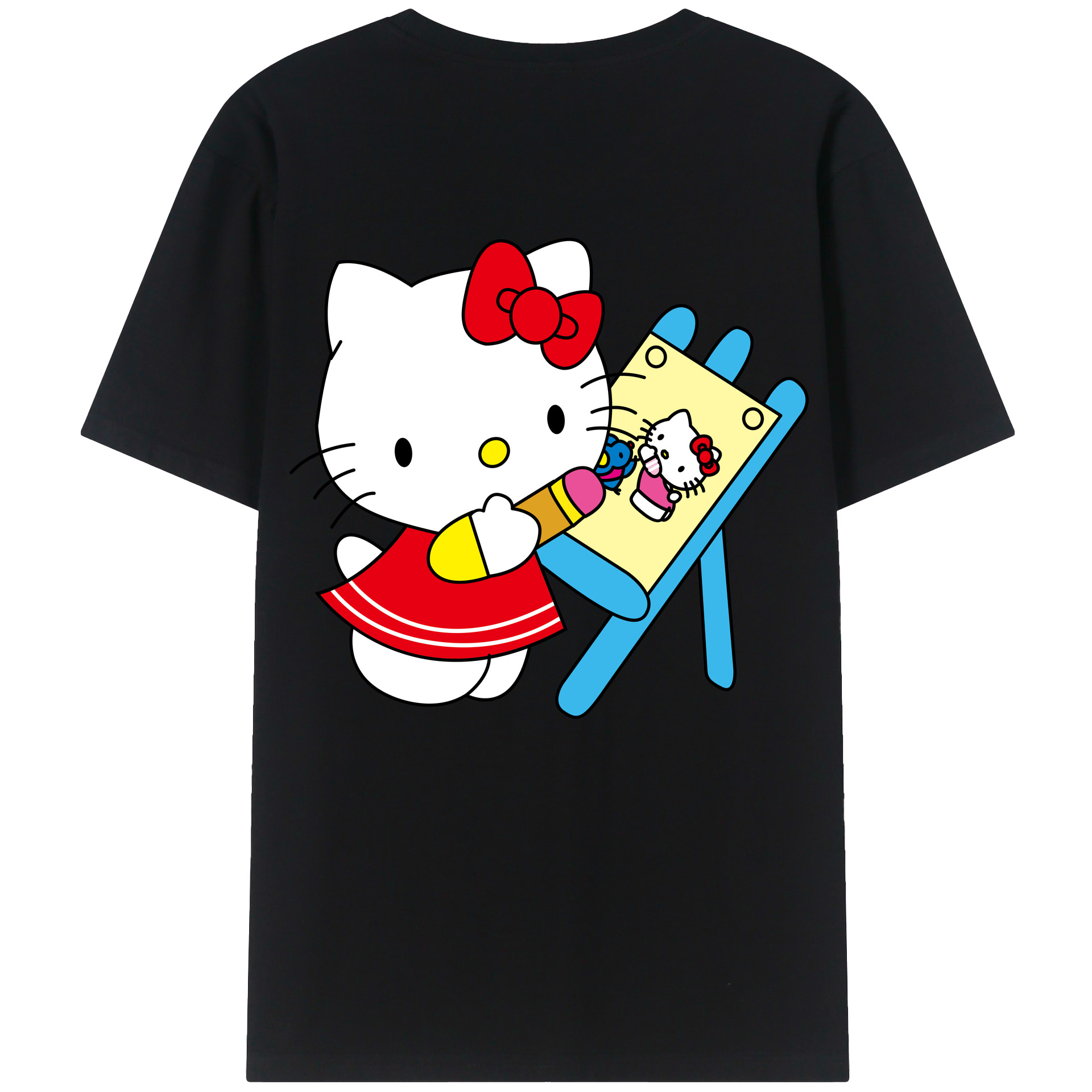 （画像用） Hello Kitty ハローキティ レディース半袖Tシャツ(バックプリント)