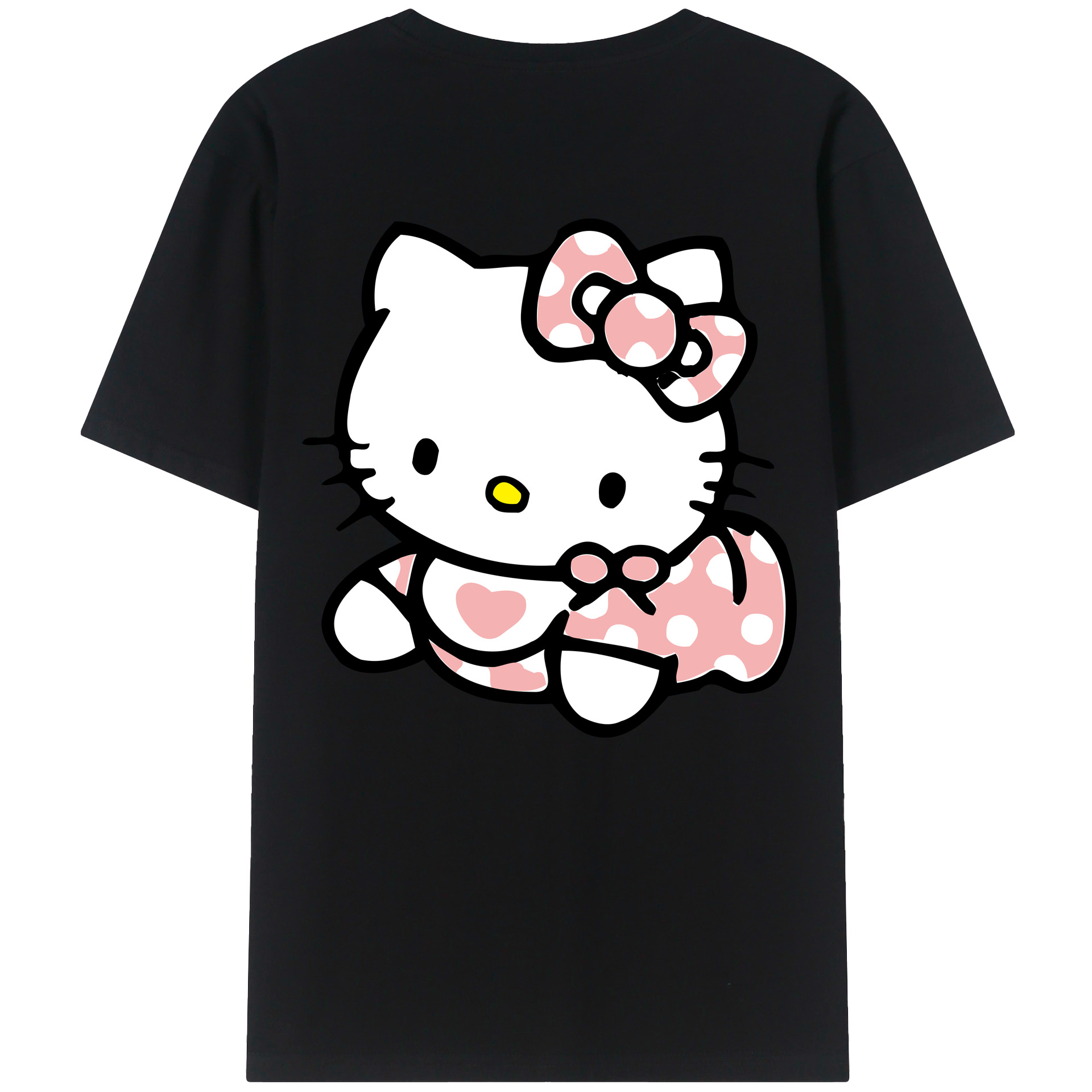 （画像用） Hello Kitty ハローキティ レディース半袖Tシャツ(バックプリント)