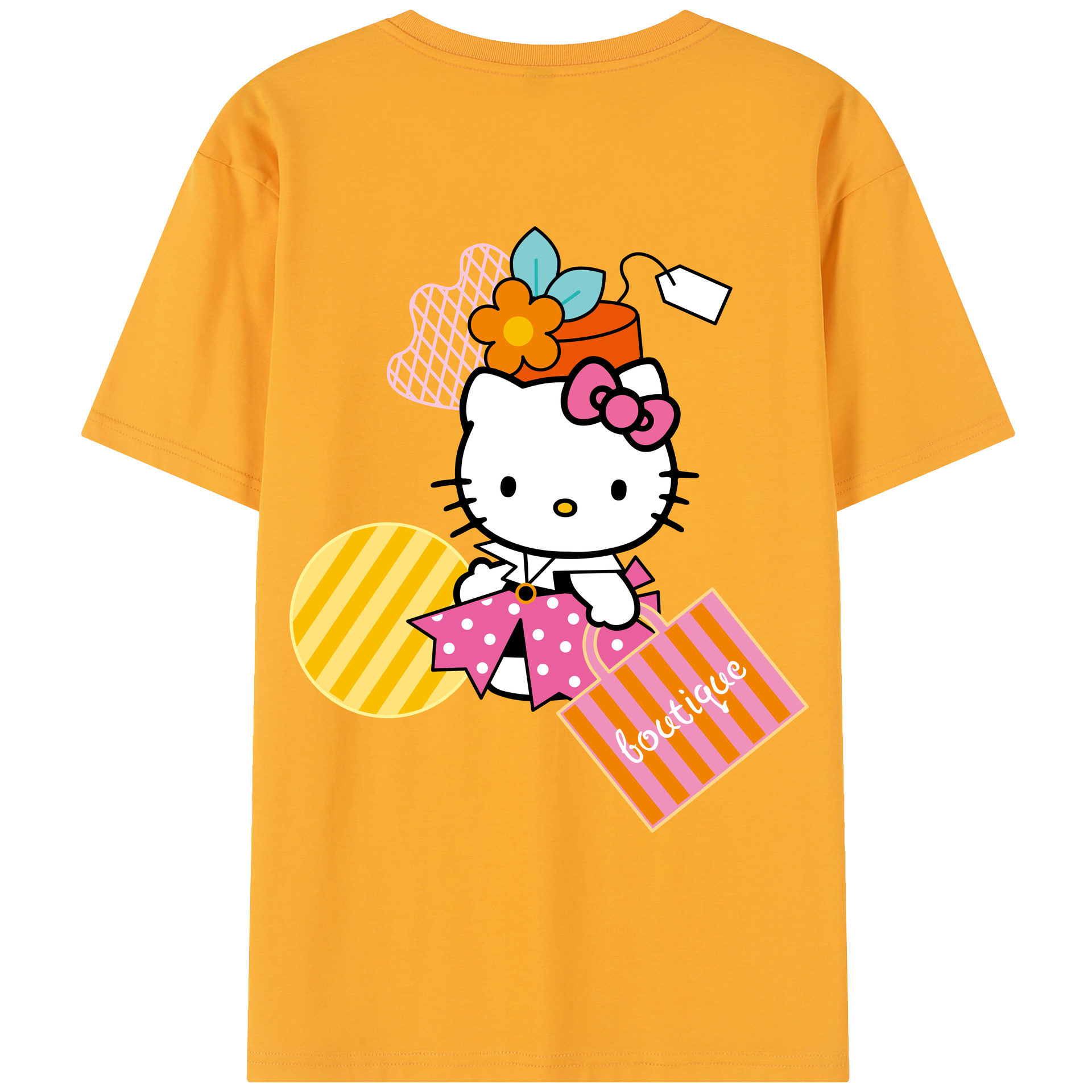（画像用） Hello Kitty ハローキティ レディース半袖Tシャツ(バックプリント)