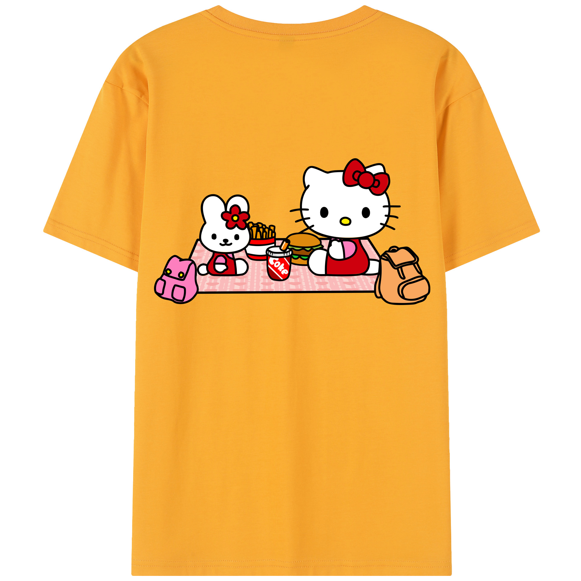 （画像用） Hello Kitty ハローキティ レディース半袖Tシャツ(バックプリント)