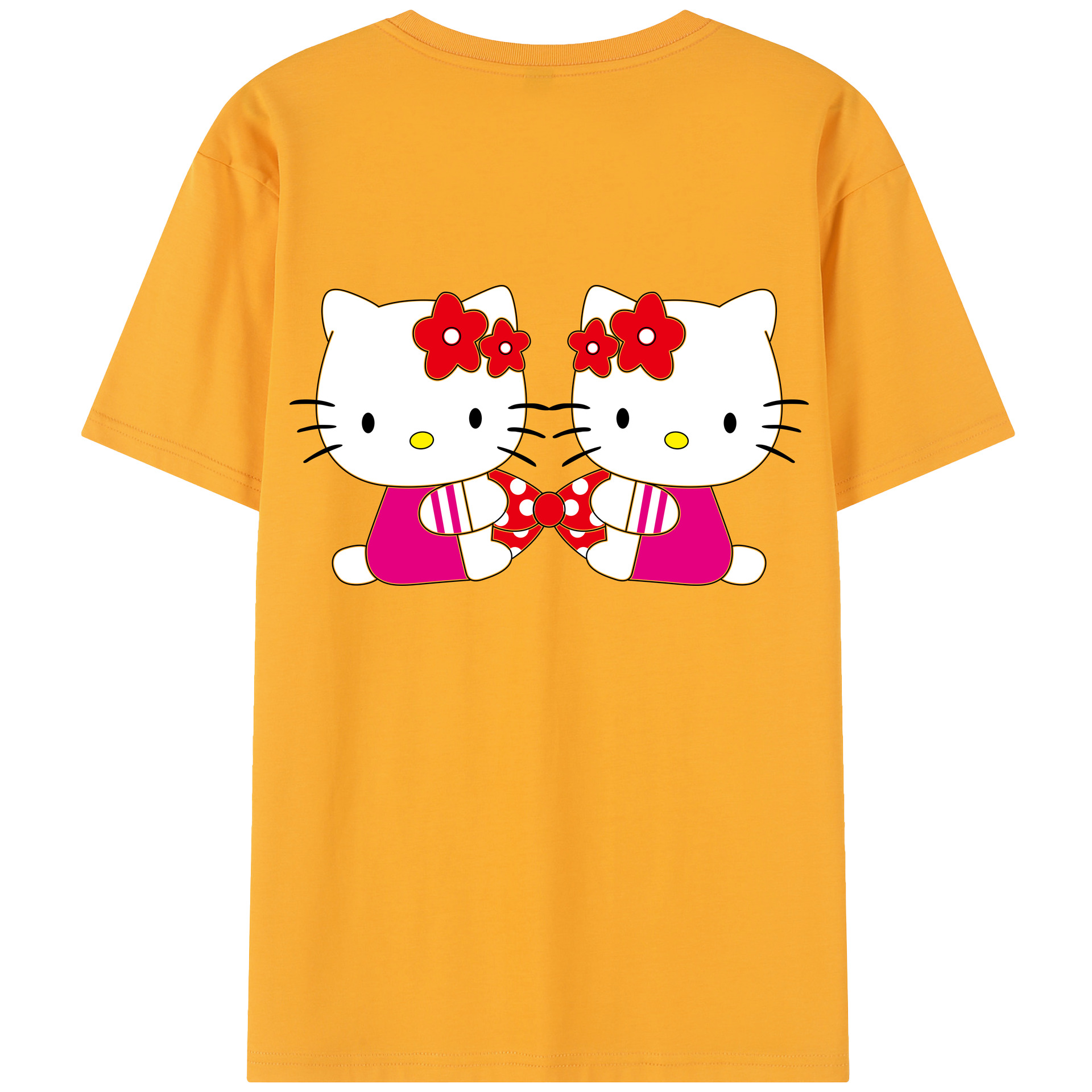（画像用） Hello Kitty ハローキティ レディース半袖Tシャツ(バックプリント)