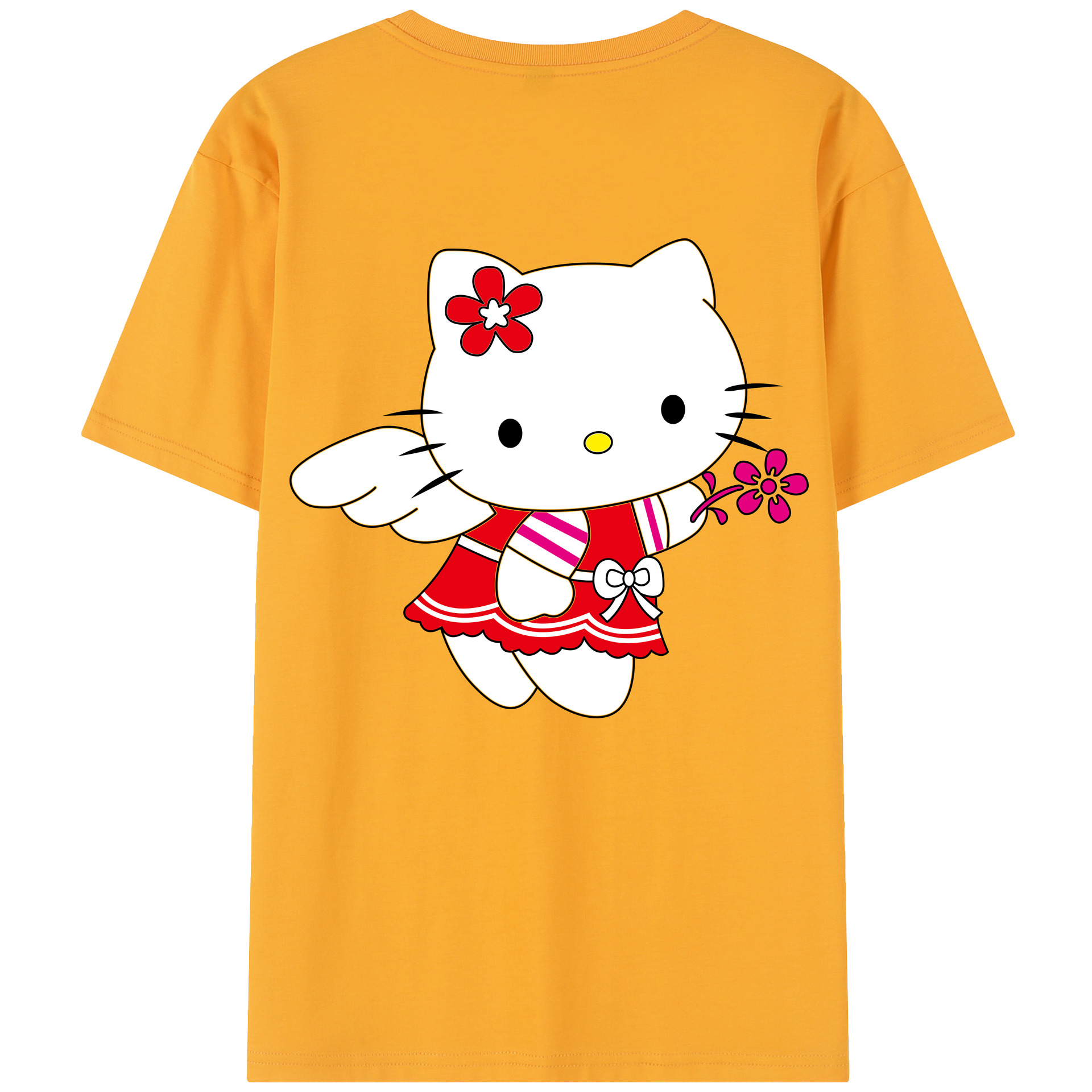 （画像用） Hello Kitty ハローキティ レディース半袖Tシャツ(バックプリント)