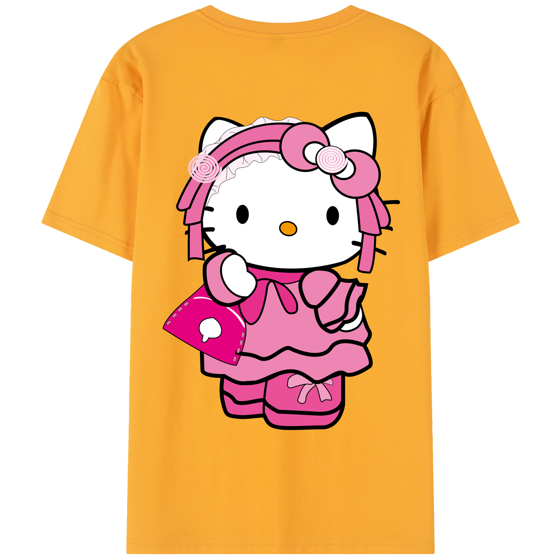 （画像用） Hello Kitty ハローキティ レディース半袖Tシャツ(バックプリント)