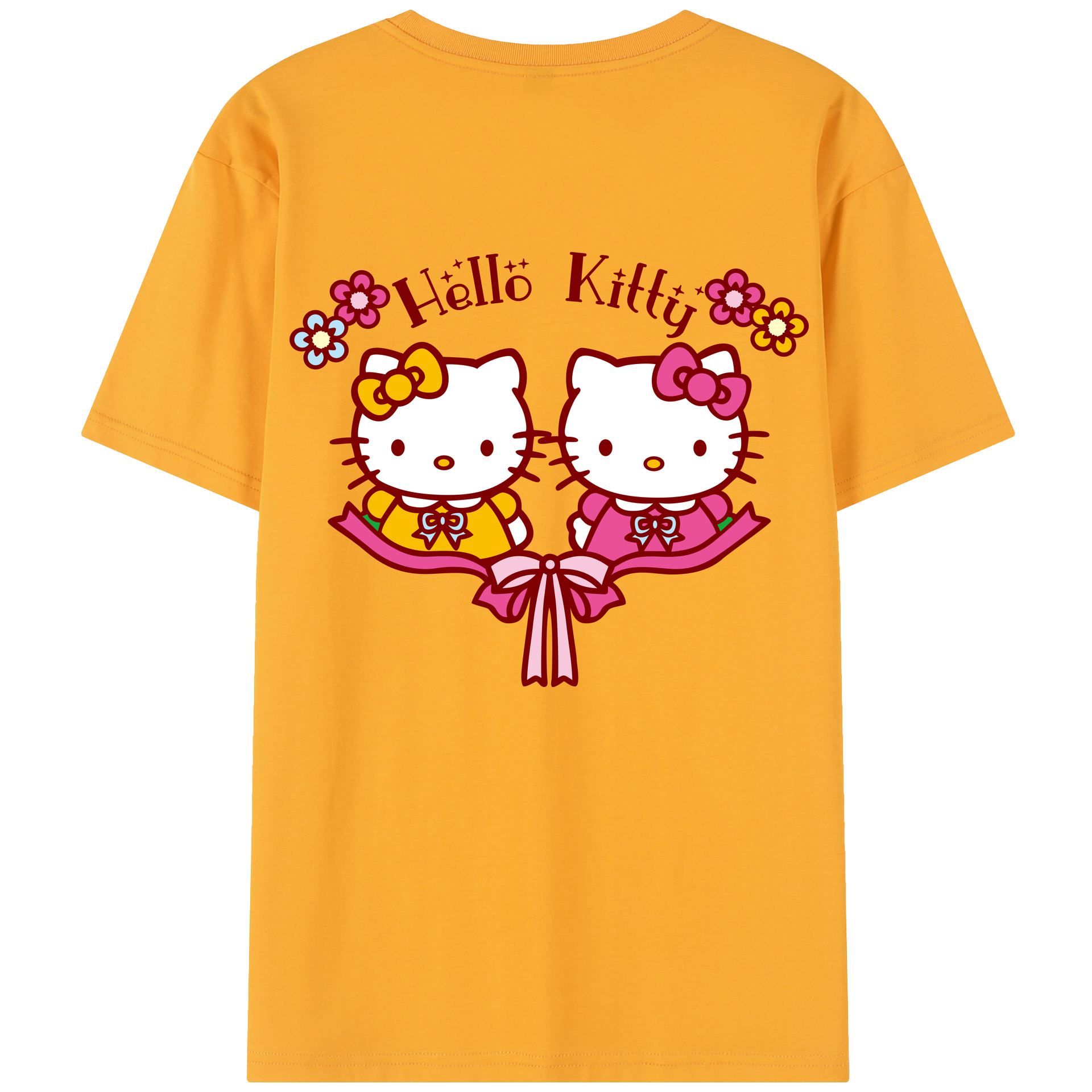 （画像用） Hello Kitty ハローキティ レディース半袖Tシャツ(バックプリント)