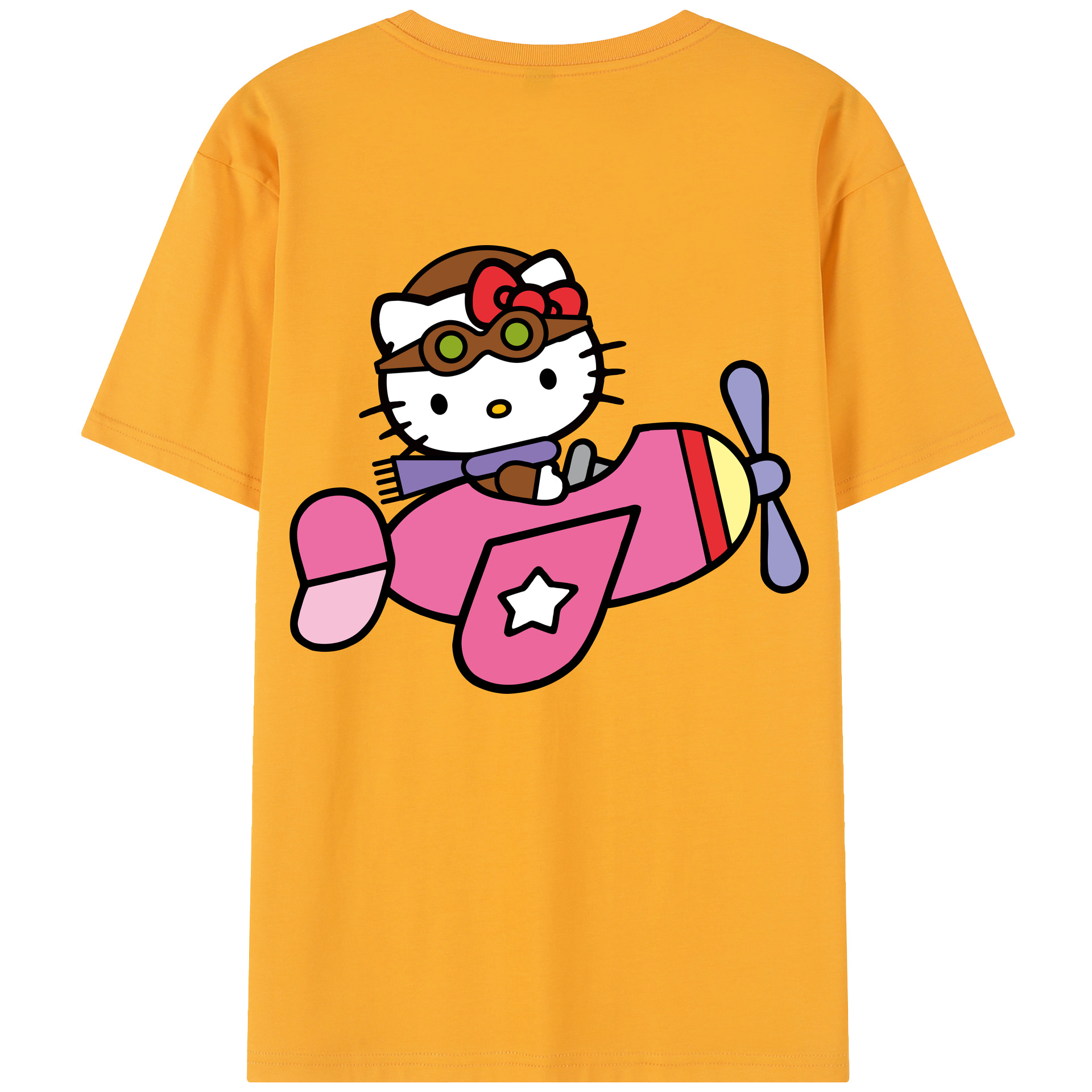 （画像用） Hello Kitty ハローキティ レディース半袖Tシャツ(バックプリント)