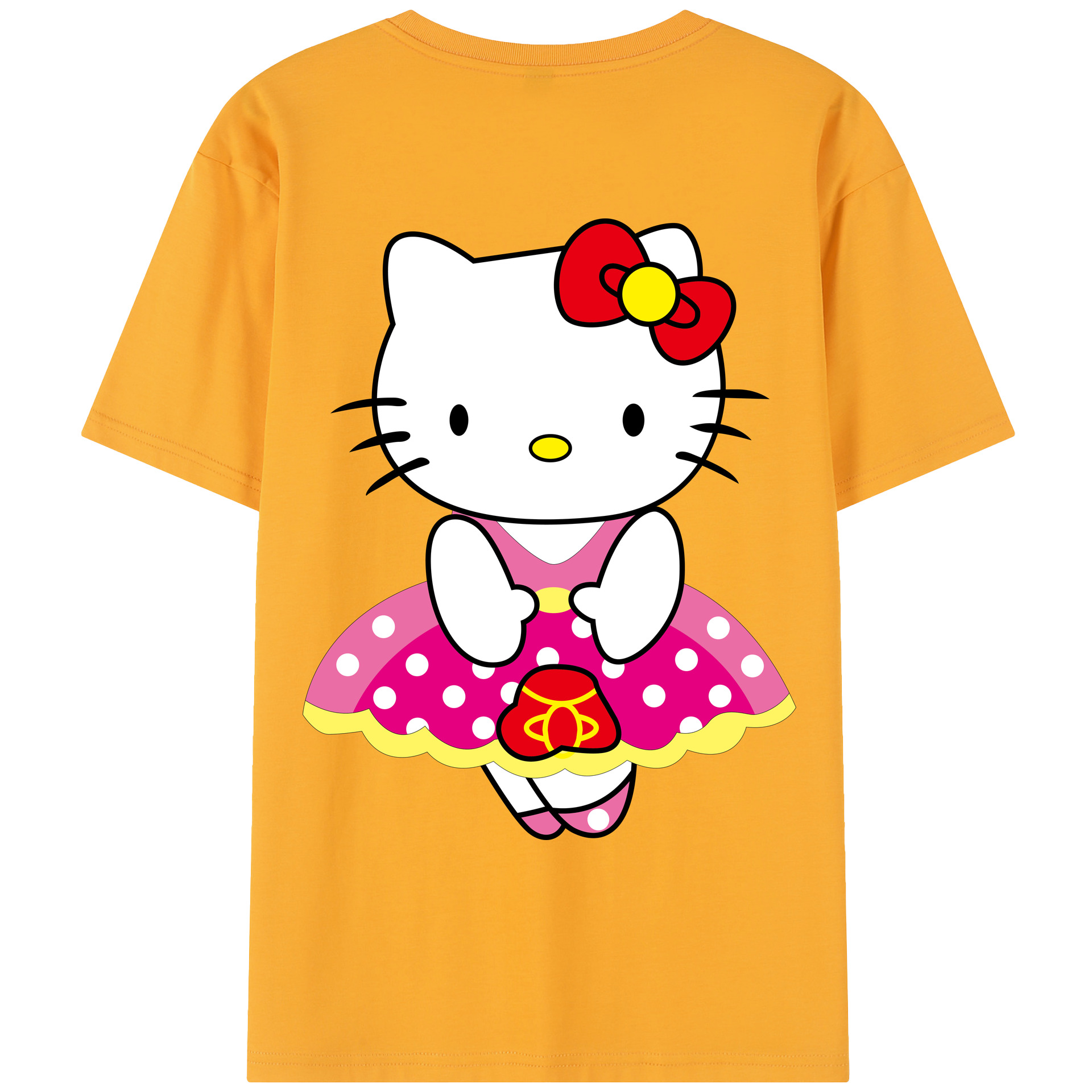 （画像用） Hello Kitty ハローキティ レディース半袖Tシャツ(バックプリント)