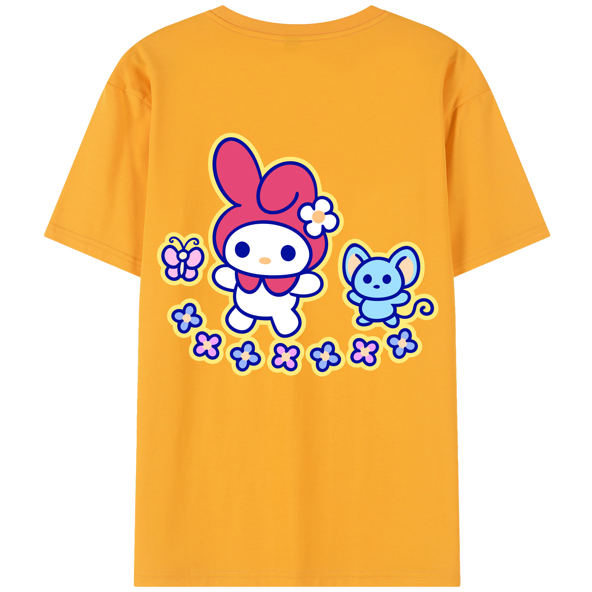（画像用） Hello Kitty ハローキティ レディース半袖Tシャツ(バックプリント)