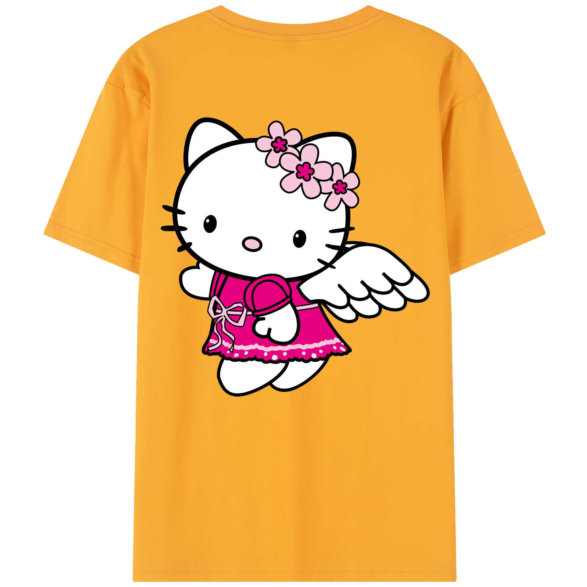 （画像用） Hello Kitty ハローキティ レディース半袖Tシャツ(バックプリント)