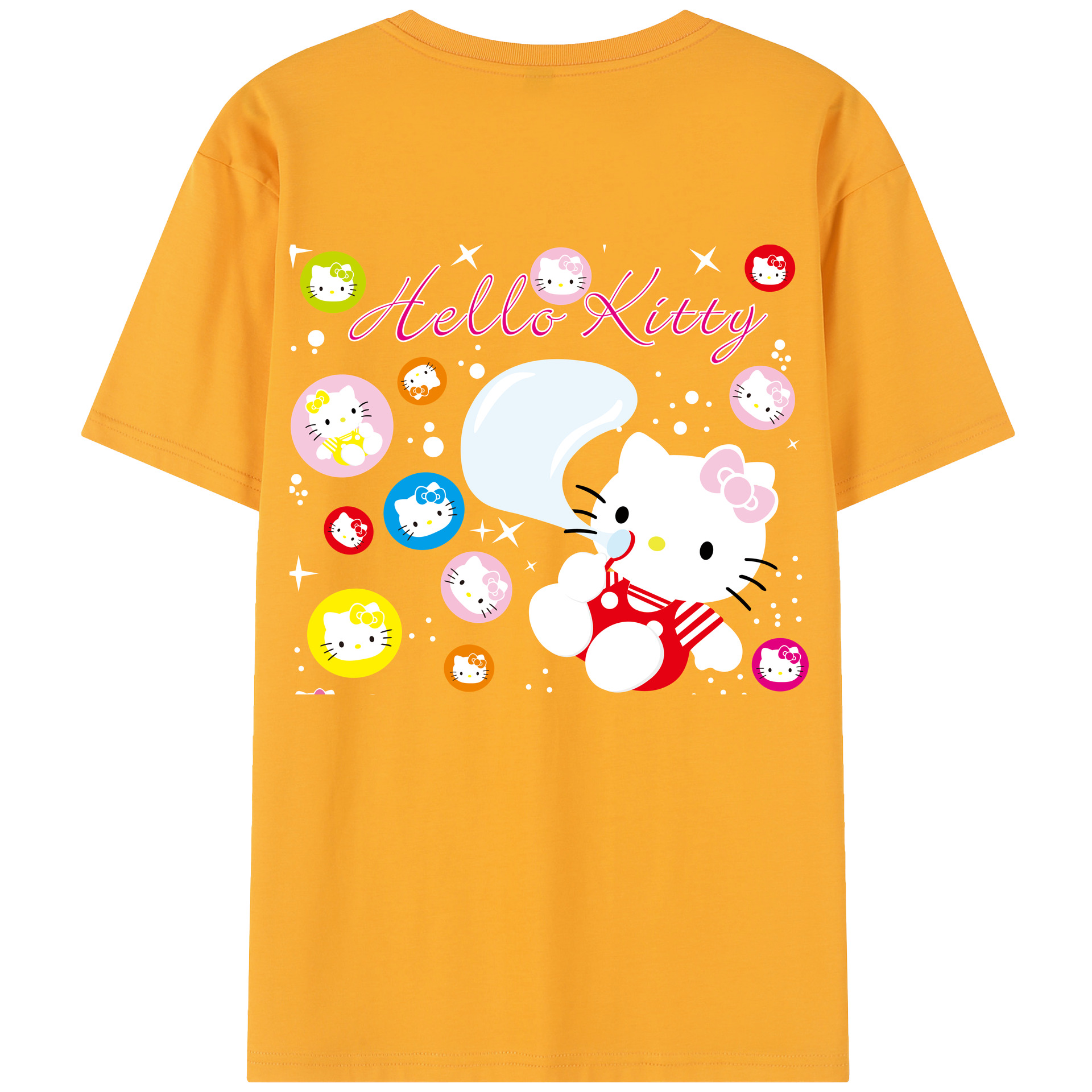 （画像用） Hello Kitty ハローキティ レディース半袖Tシャツ(バックプリント)