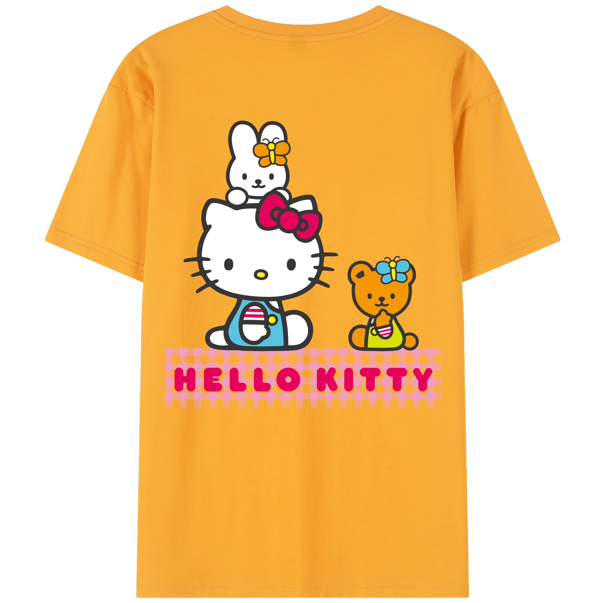 （画像用） Hello Kitty ハローキティ レディース半袖Tシャツ(バックプリント)