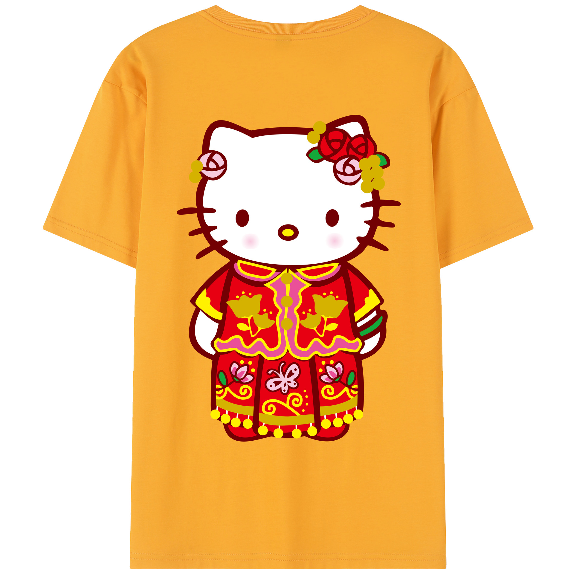 （画像用） Hello Kitty ハローキティ レディース半袖Tシャツ(バックプリント)