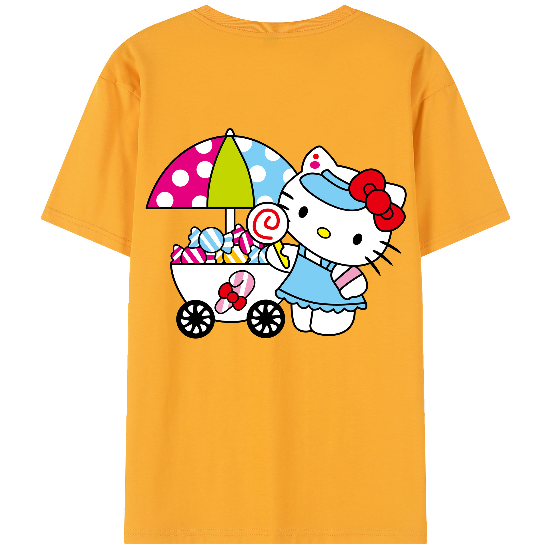 （画像用） Hello Kitty ハローキティ レディース半袖Tシャツ(バックプリント)