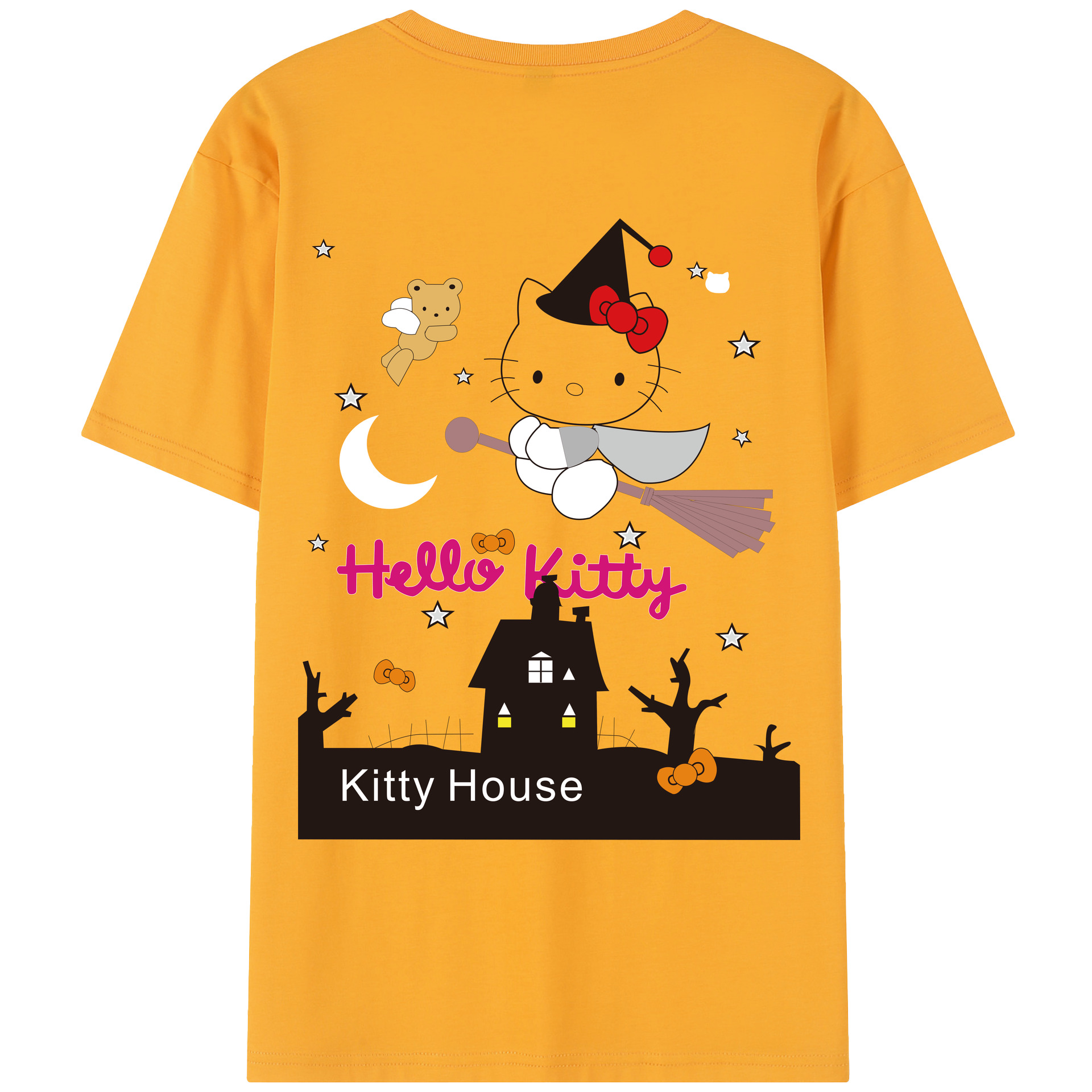 （画像用） Hello Kitty ハローキティ レディース半袖Tシャツ(バックプリント)