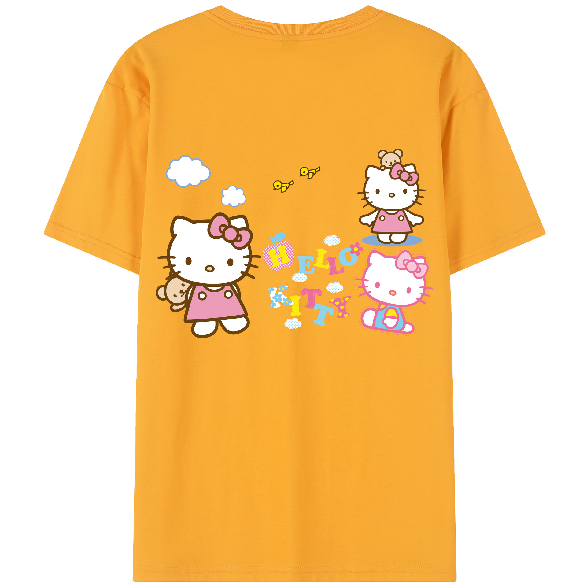 （画像用） Hello Kitty ハローキティ レディース半袖Tシャツ(バックプリント)