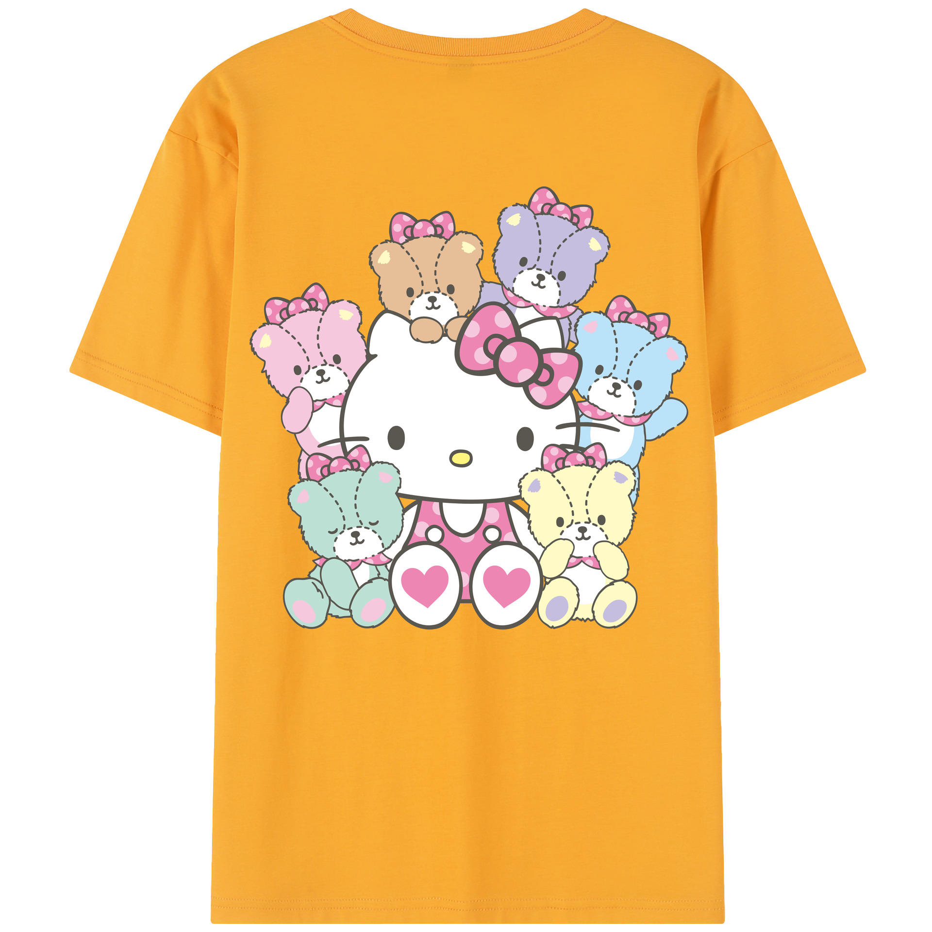 （画像用） Hello Kitty ハローキティ レディース半袖Tシャツ(バックプリント)