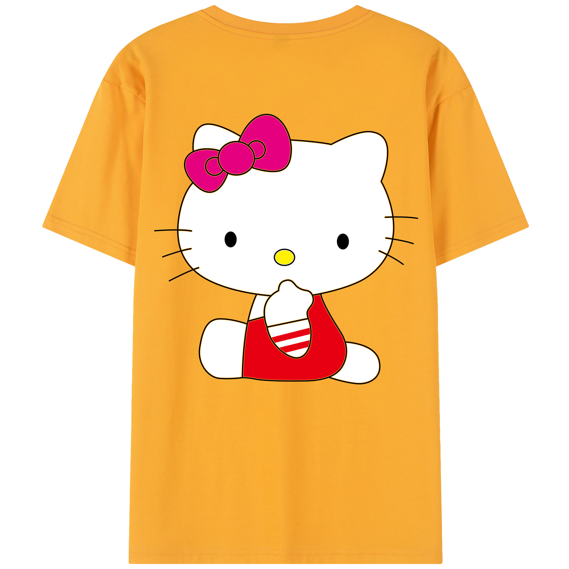 （画像用） Hello Kitty ハローキティ レディース半袖Tシャツ(バックプリント)