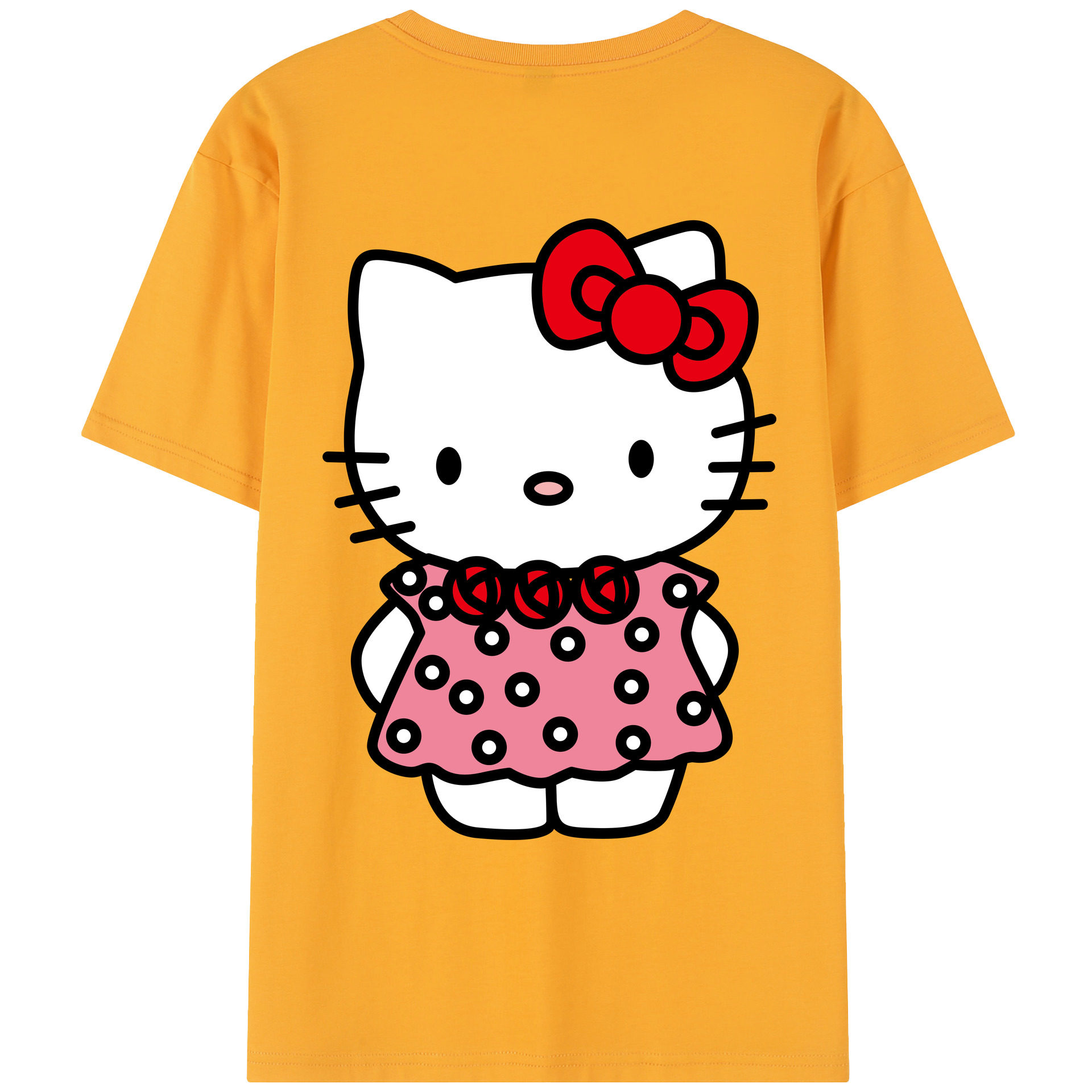 （画像用） Hello Kitty ハローキティ レディース半袖Tシャツ(バックプリント)
