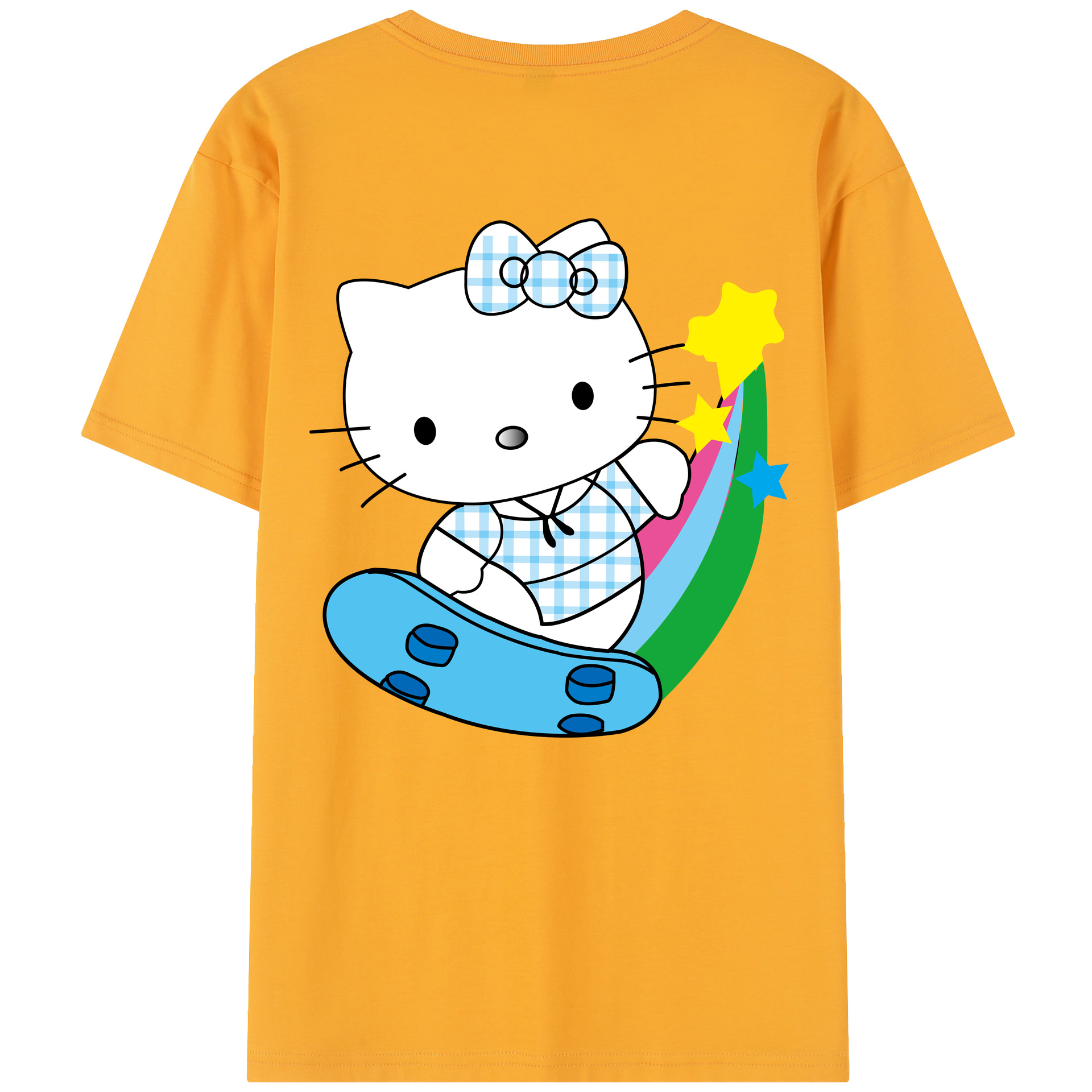 （画像用） Hello Kitty ハローキティ レディース半袖Tシャツ(バックプリント)