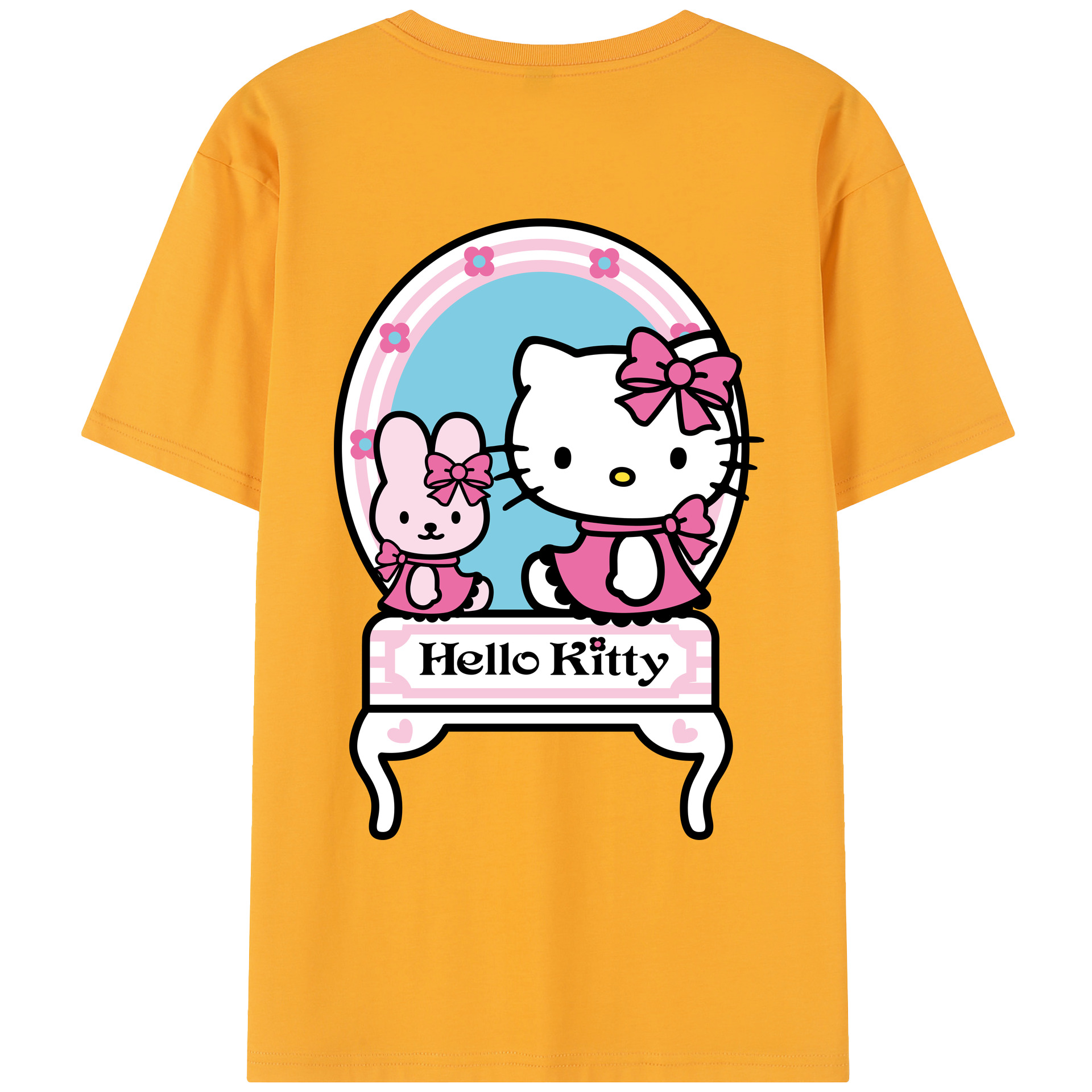 （画像用） Hello Kitty ハローキティ レディース半袖Tシャツ(バックプリント)
