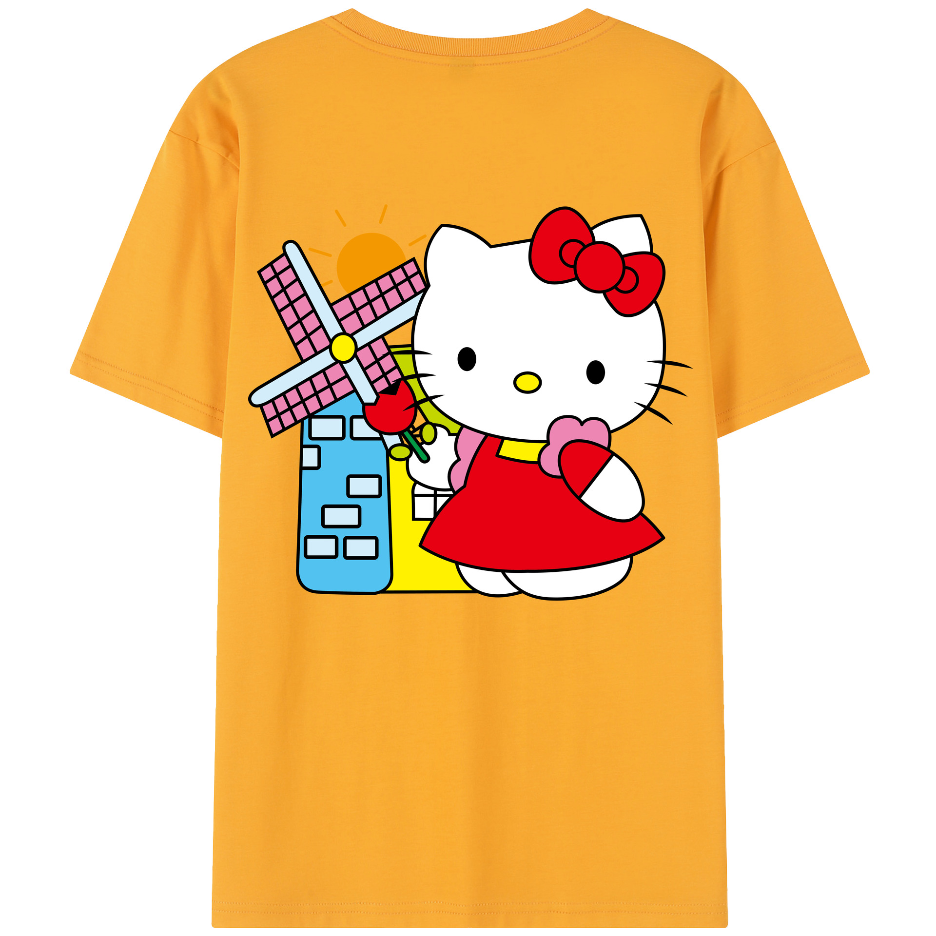 （画像用） Hello Kitty ハローキティ レディース半袖Tシャツ(バックプリント)